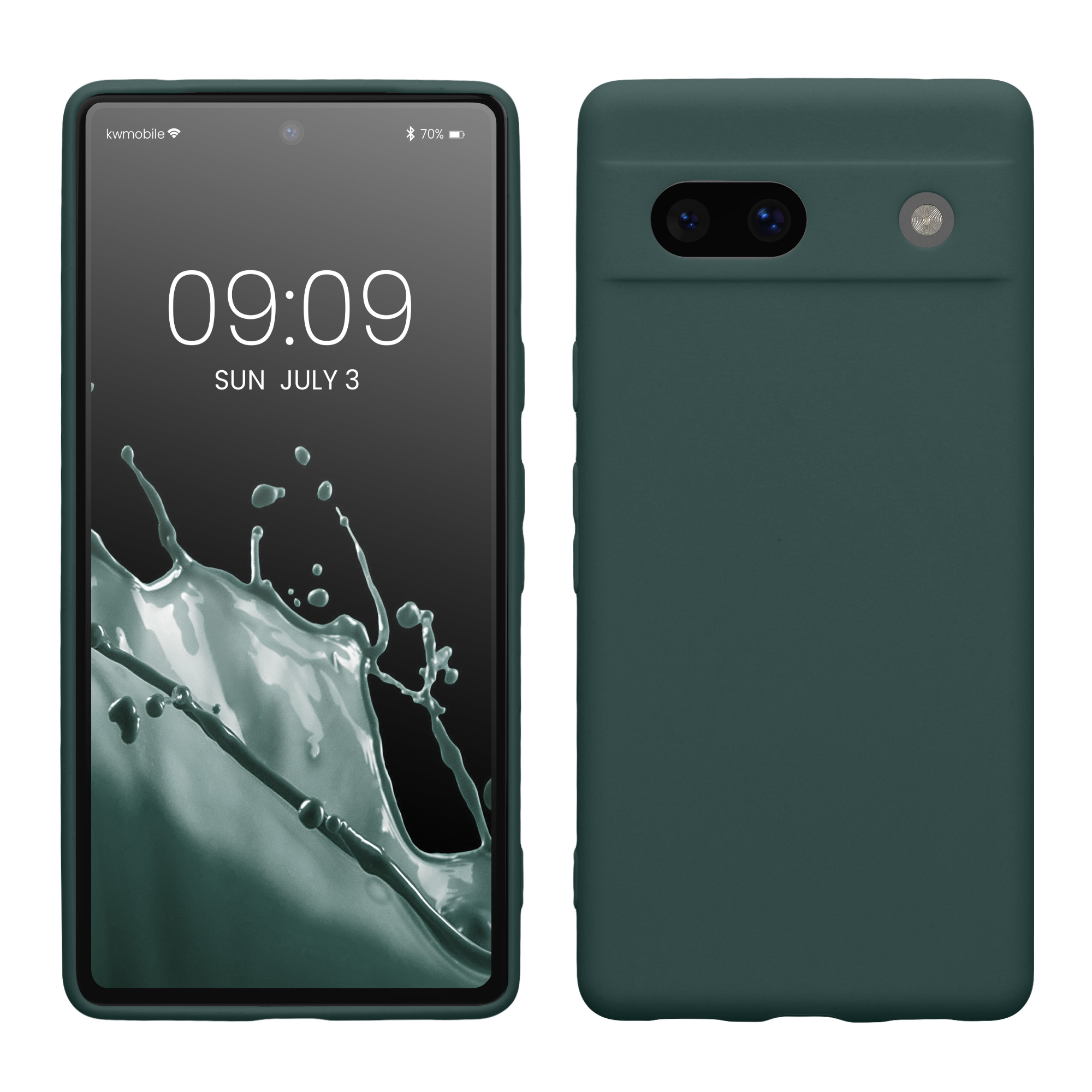 TPU kryt kwmobile Google Pixel 7a - Blue Green