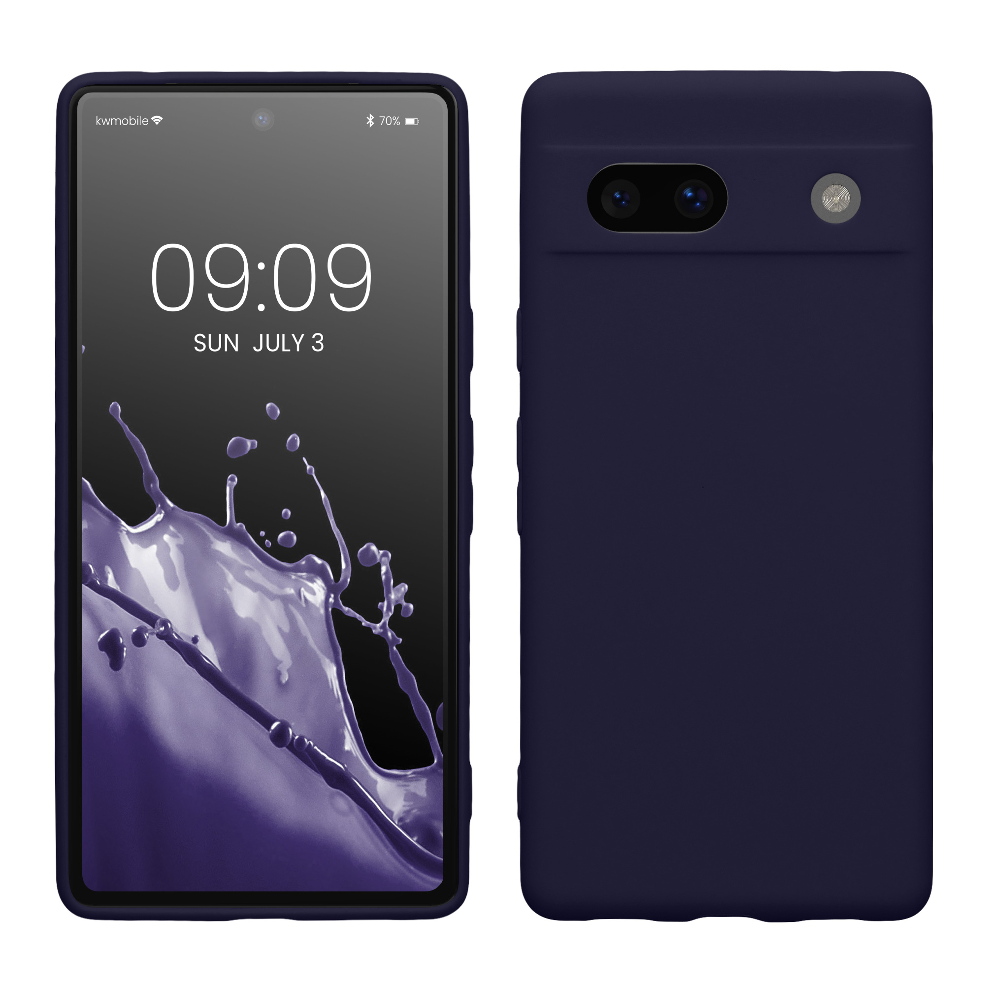 Slim TPU kryt kwmobile Google Pixel 7a - tmavě modrý Deep Ocean
