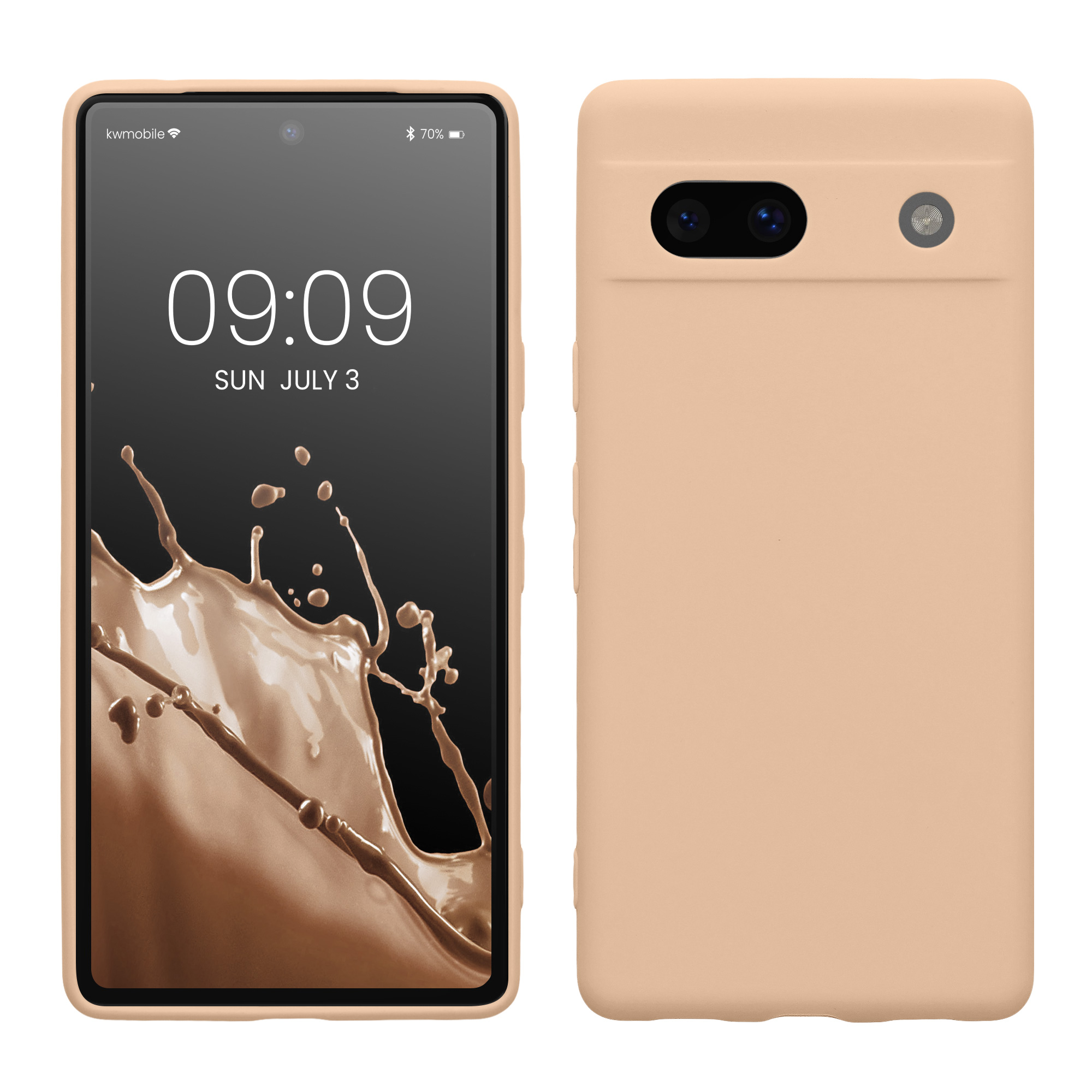 TPU kryt kwmobile Google Pixel 7a - Pastel Peach