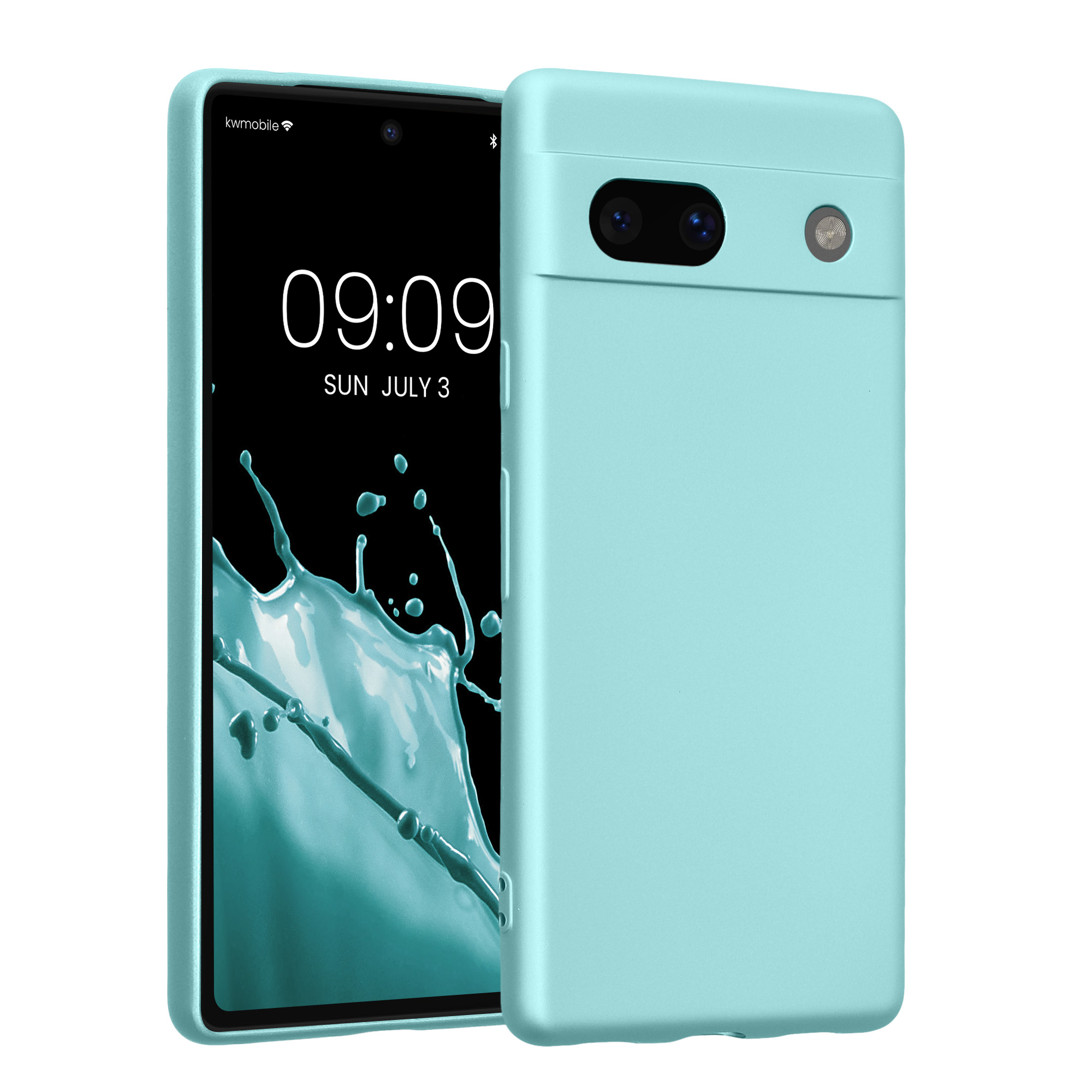 Metalický kryt kwmobile Google Pixel 7a - Metallic Mint Green