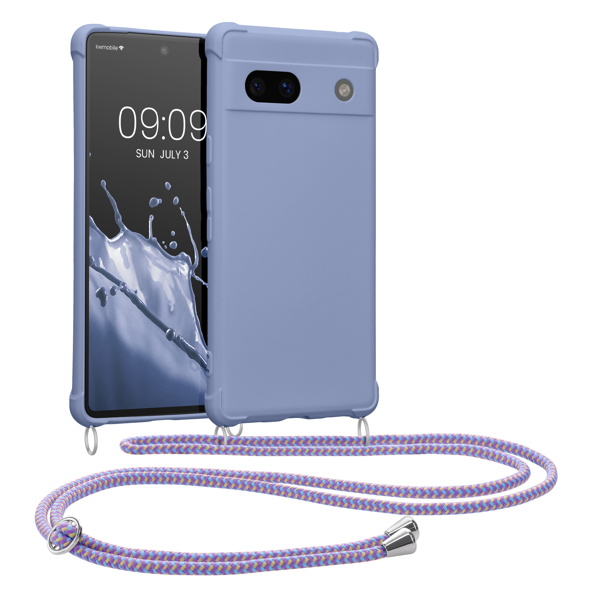 Crossbody kryt kwmobile Google Pixel 7a - levandulový