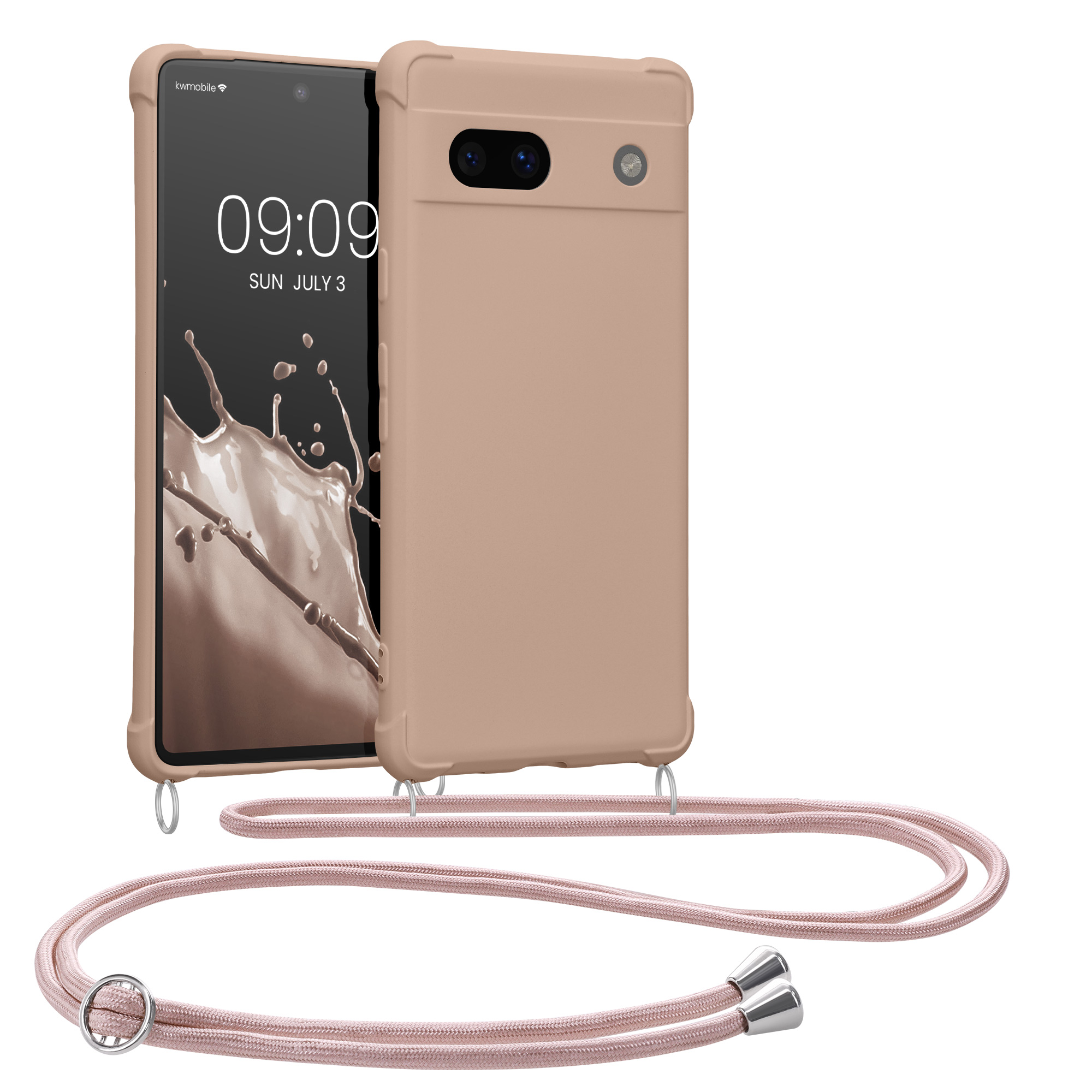 Crossbody kryt kwmobile Google Pixel 7a - Coconut Swirl