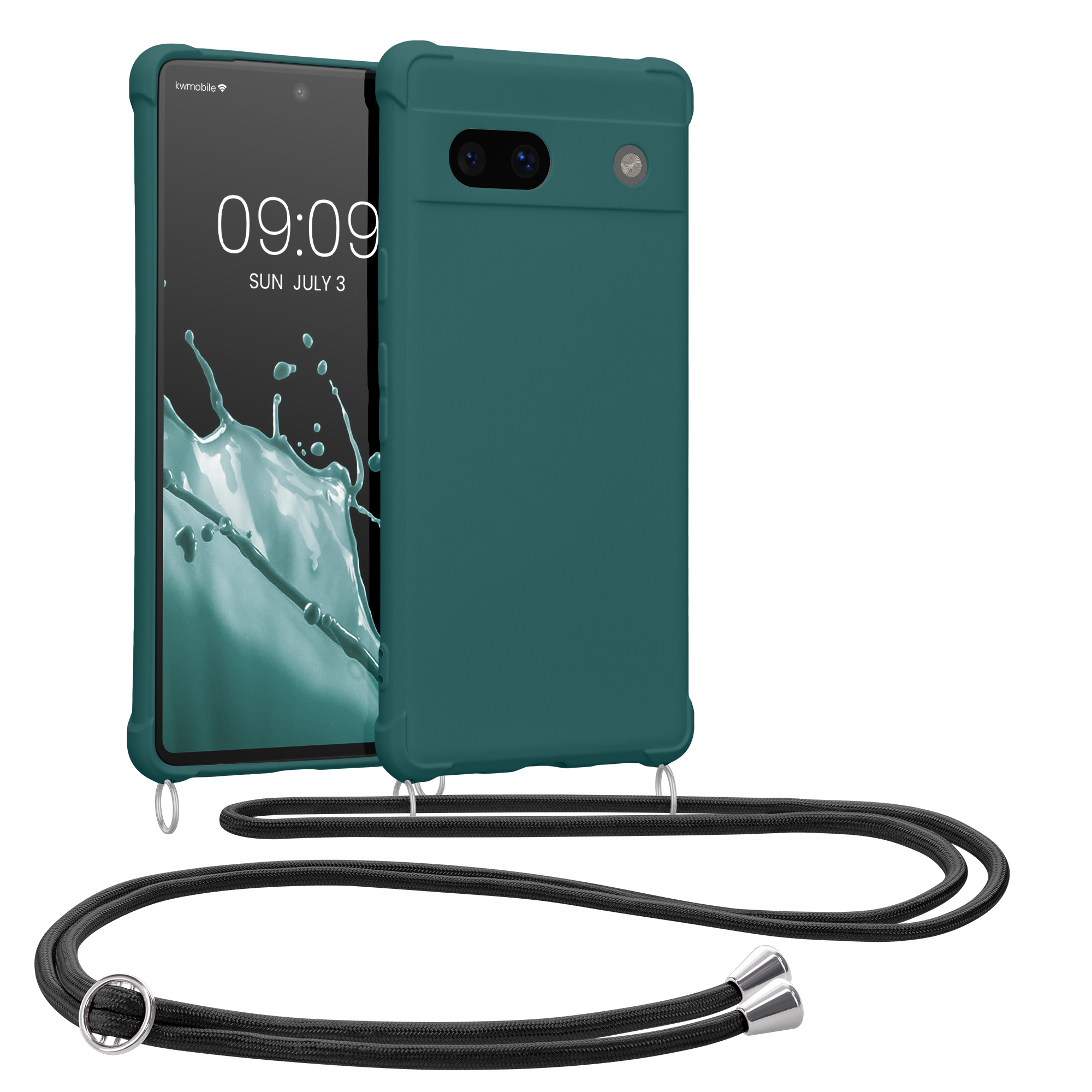 Crossbody kryt kwmobile Google Pixel 7a - petrolejový