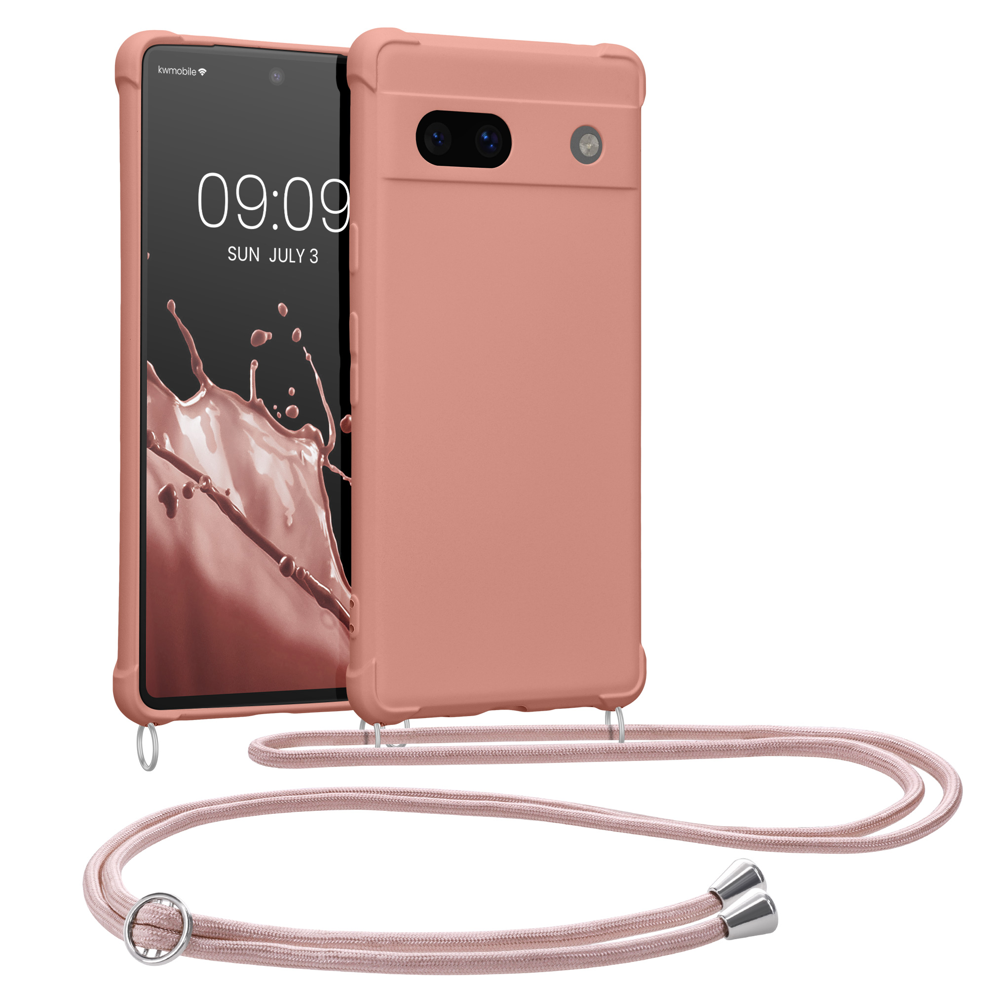 Crossbody kryt kwmobile Google Pixel 7a - perleťový