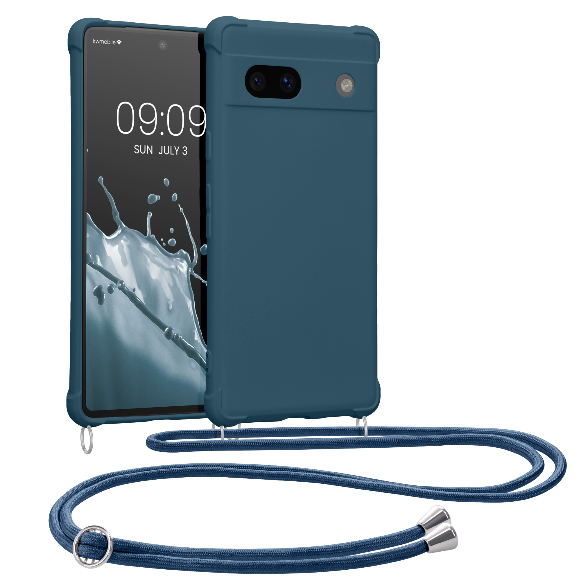 Crossbody kryt kwmobile Google Pixel 7a - Dark Blue