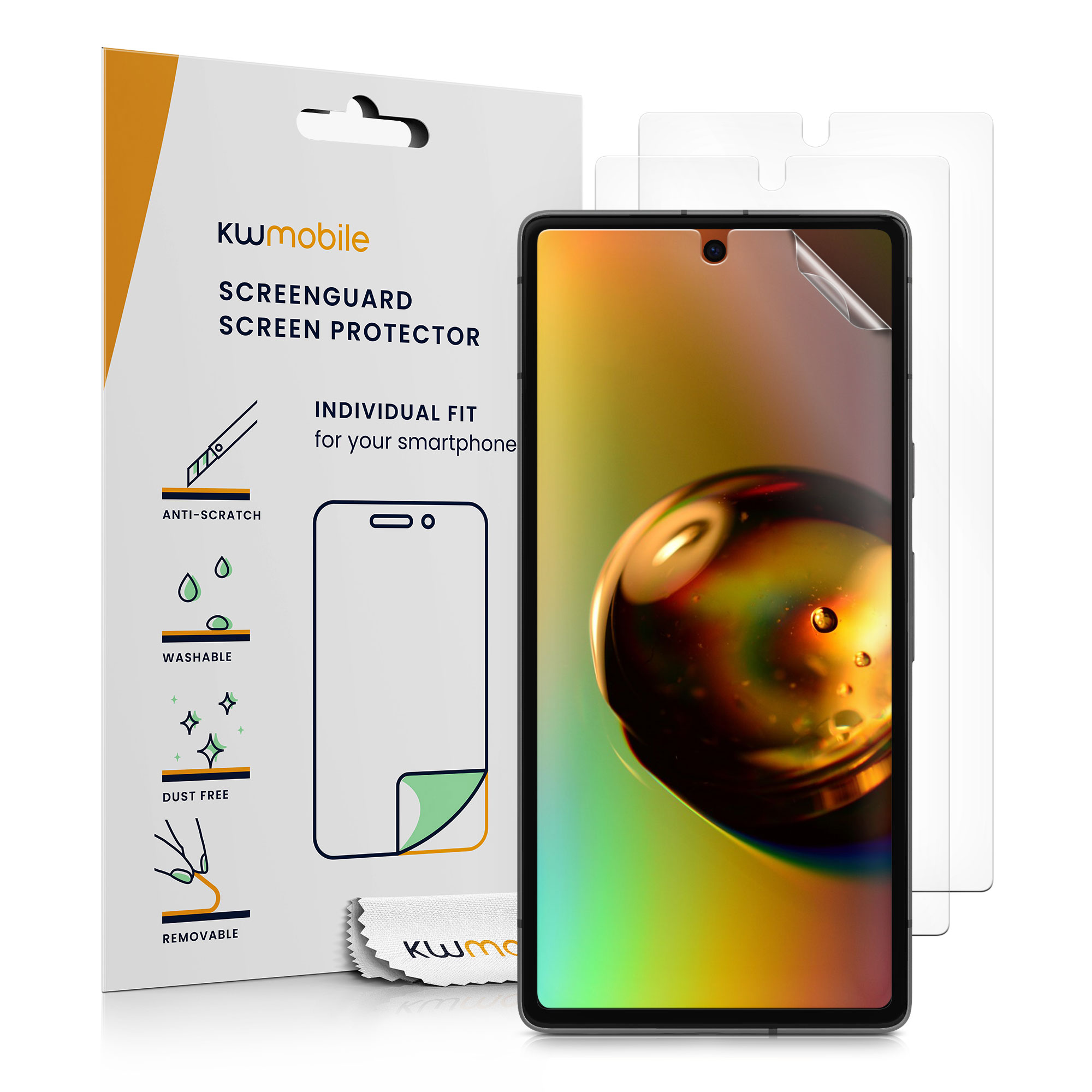 TPU kryt kwmobile Google Pixel 7a - 3x Ultra-Clear Transparent Phone Films