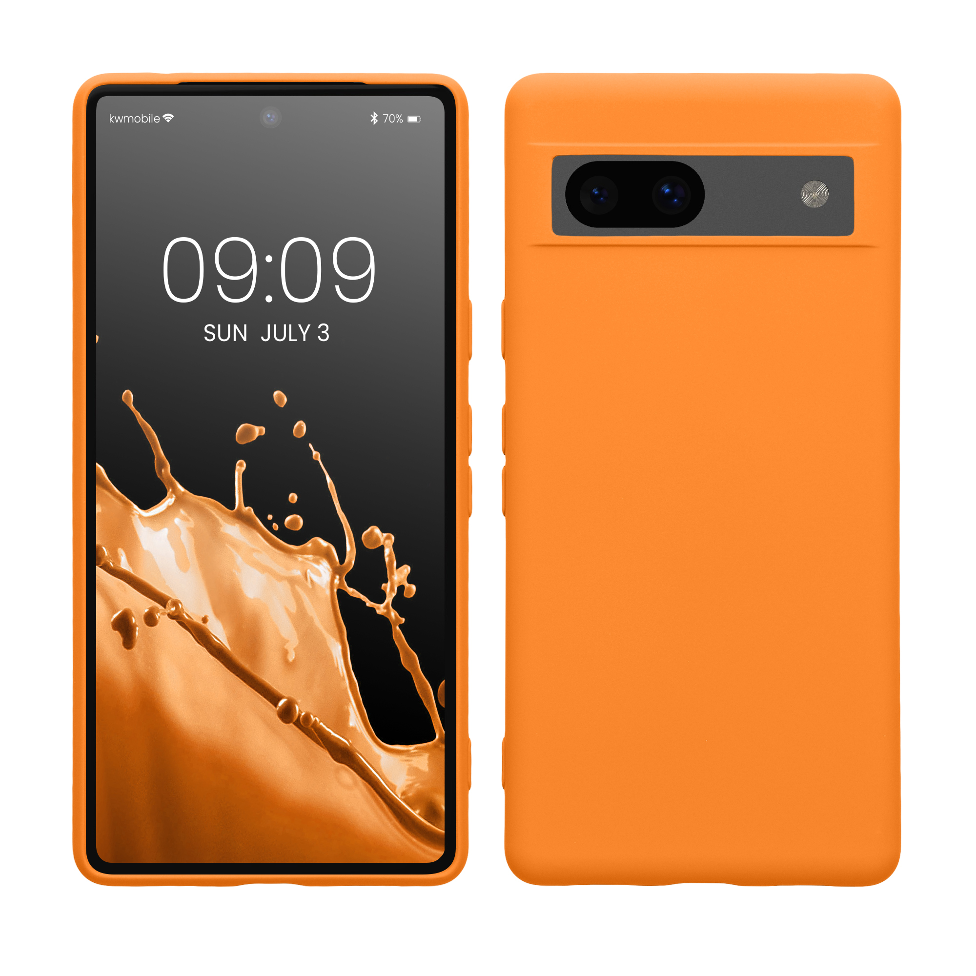 Slim TPU kryt kwmobile Google Pixel 7a - ovocně oranžový