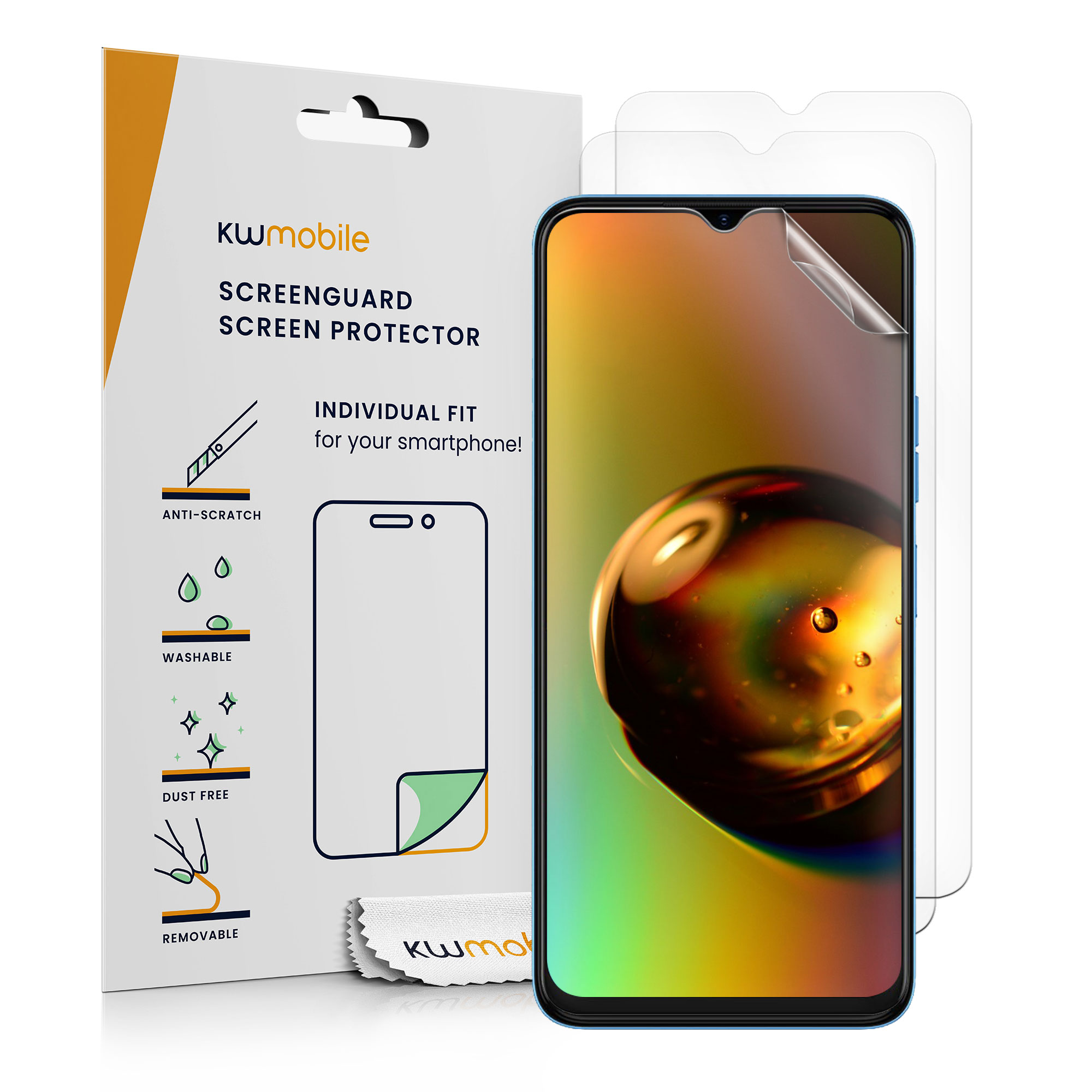 Ochranná fólie 3 ks TECNO Spark 10 kwmobile