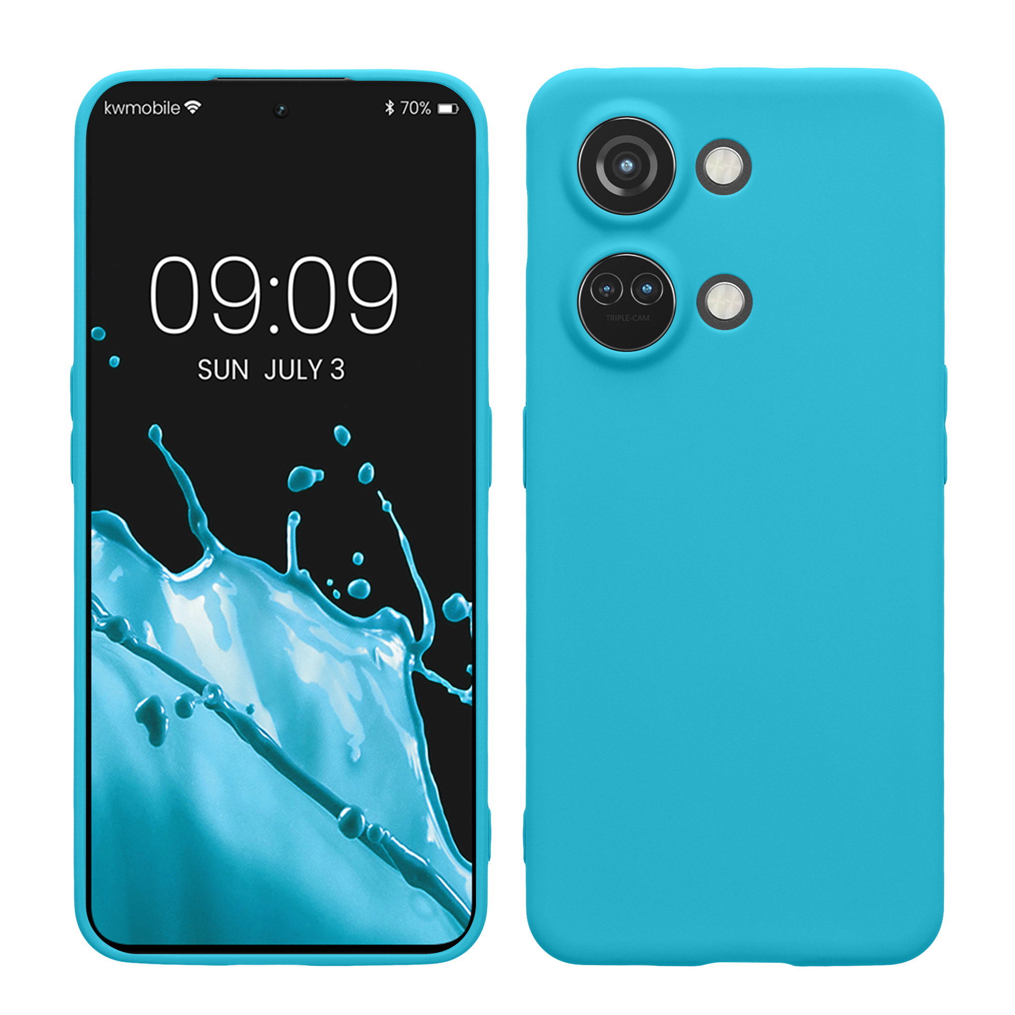 Kryt na mobil OnePlus Nord 3 5G, tenký, matný - kwmobile, ledovcový