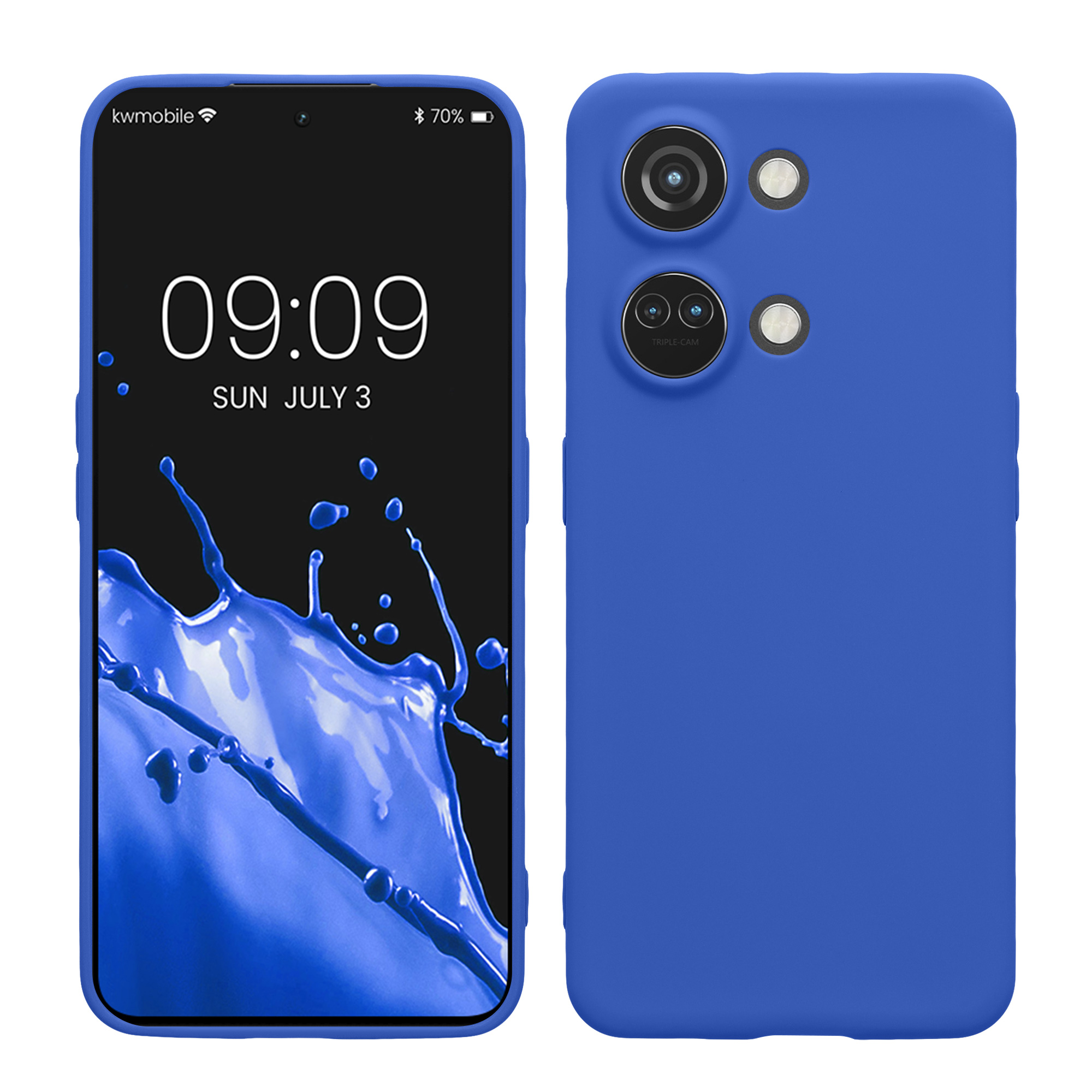 Kwmobile Silikonový kryt OnePlus Nord 3 5G baltsky modrá