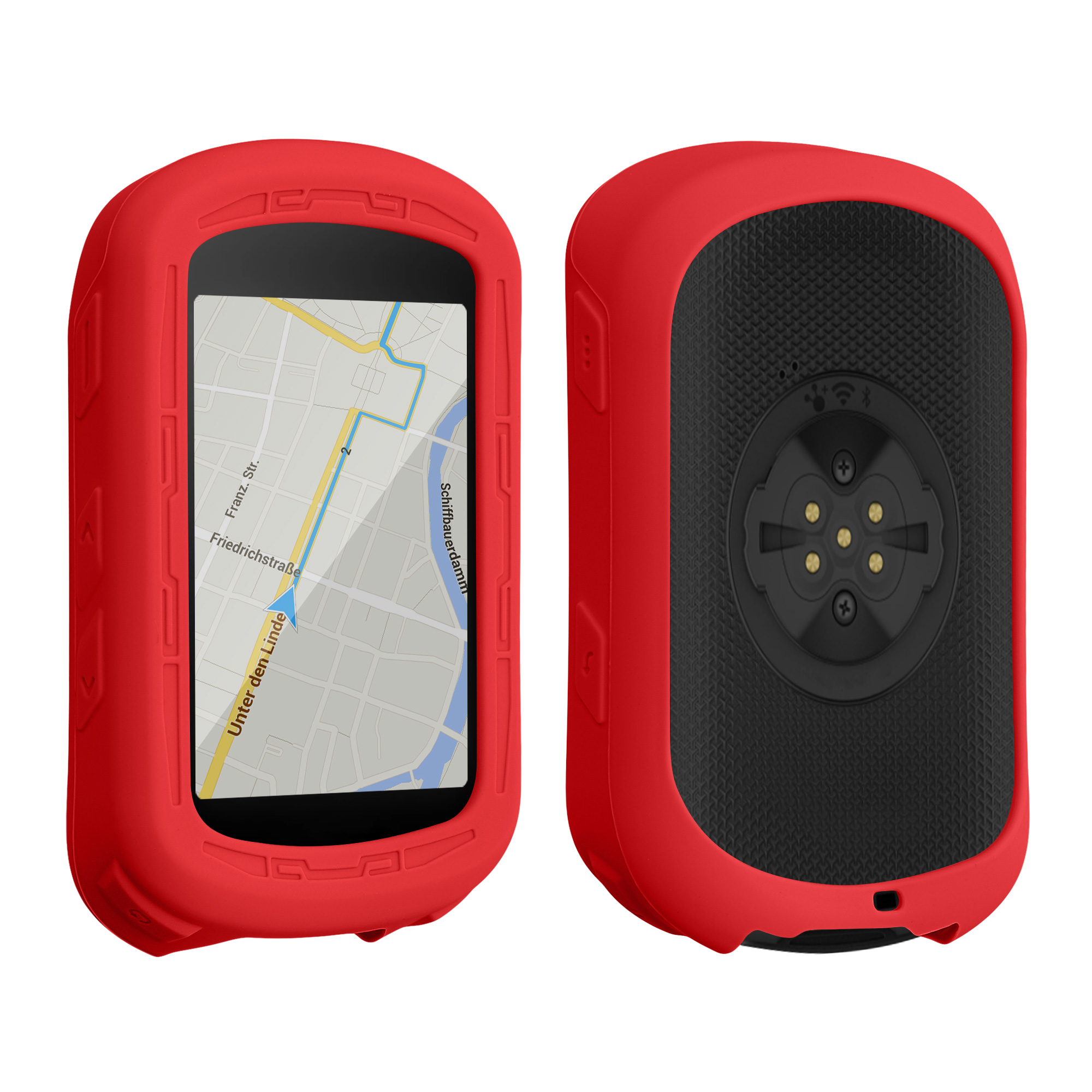 Silikonové pouzdro cyklo GPS Garmin Edge 840 / Edge 540 kwmobile červená