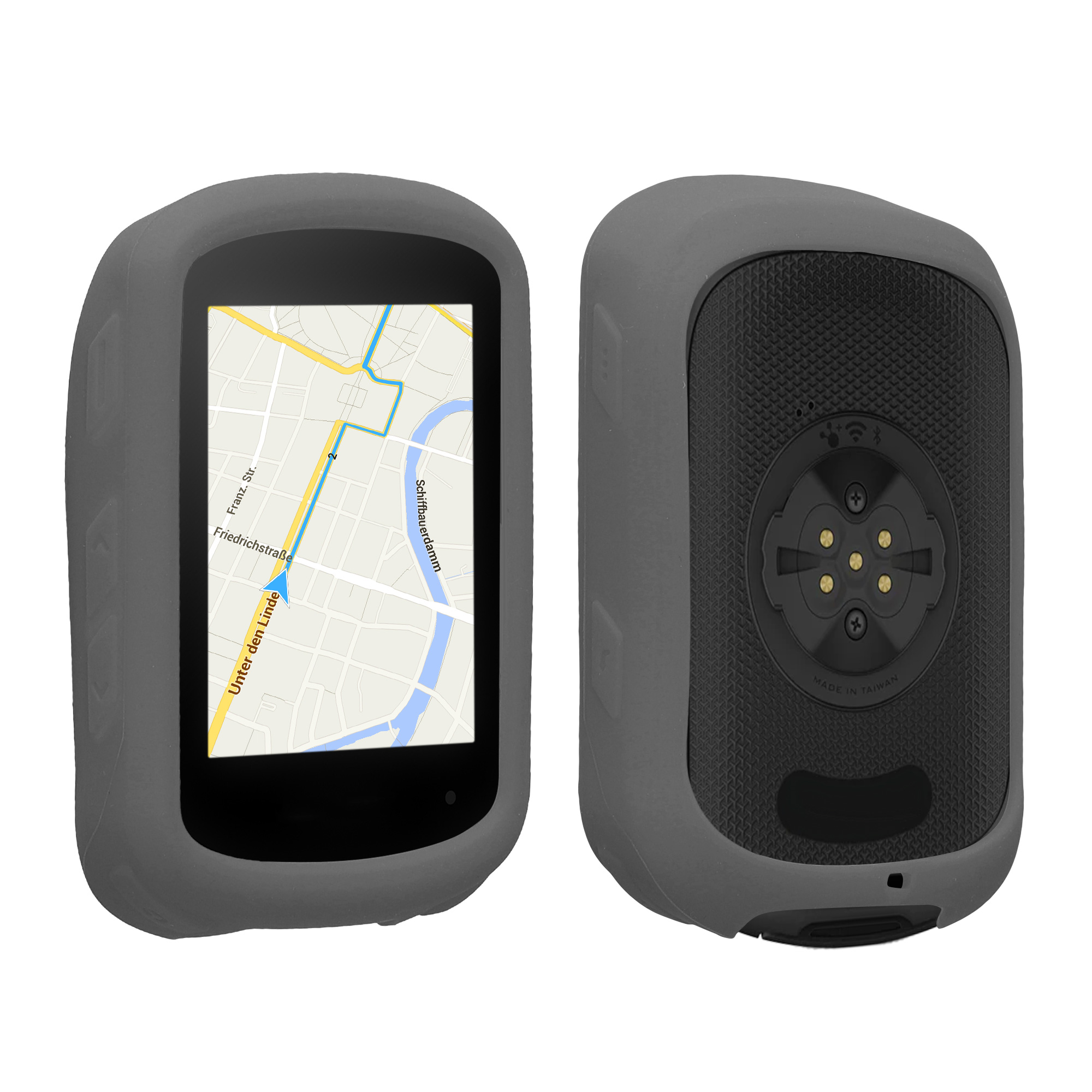 Silikonové pouzdro cyklo GPS Garmin Edge 840 / Edge 540 kwmobile šedá