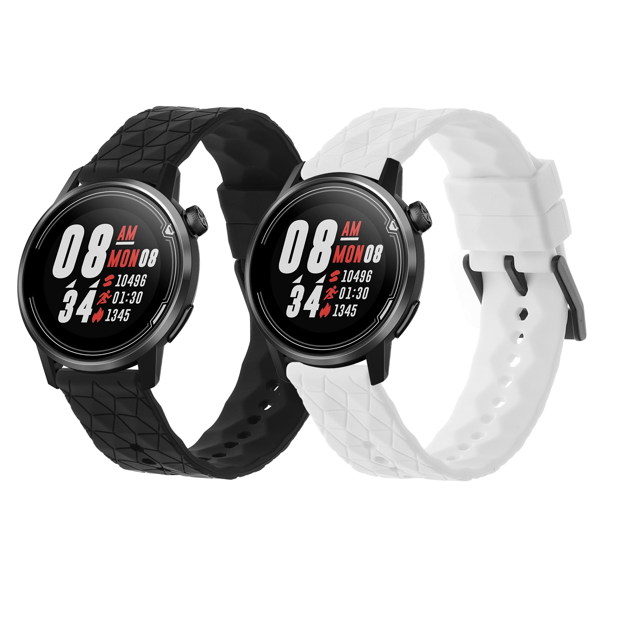 Řemínek k hodinkám COROS PACE 2 / APEX (42mm) kwmobile - černá / bílá