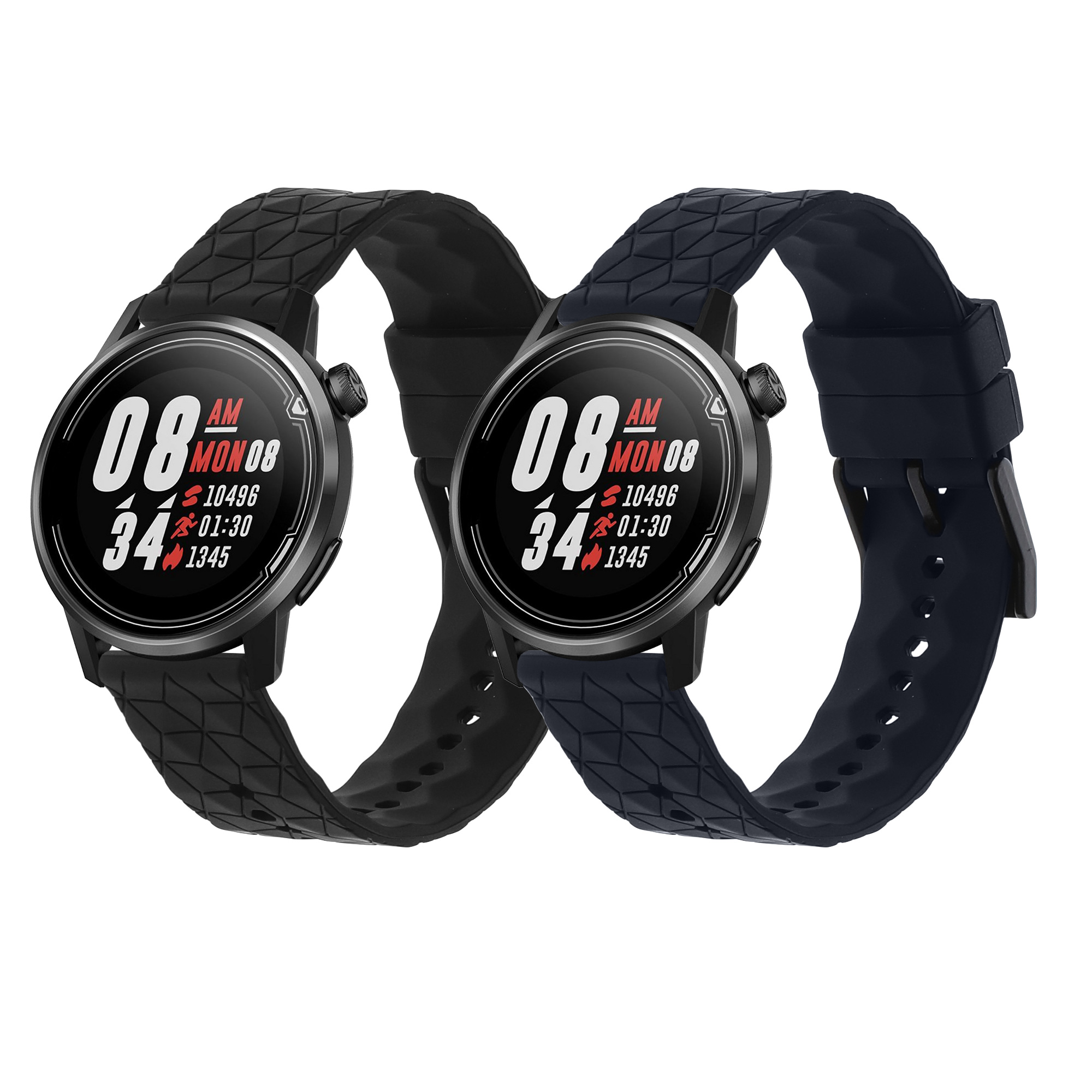 Řemínek k hodinkám COROS PACE 2 / APEX (42mm) kwmobile - černá / tmavě modrá