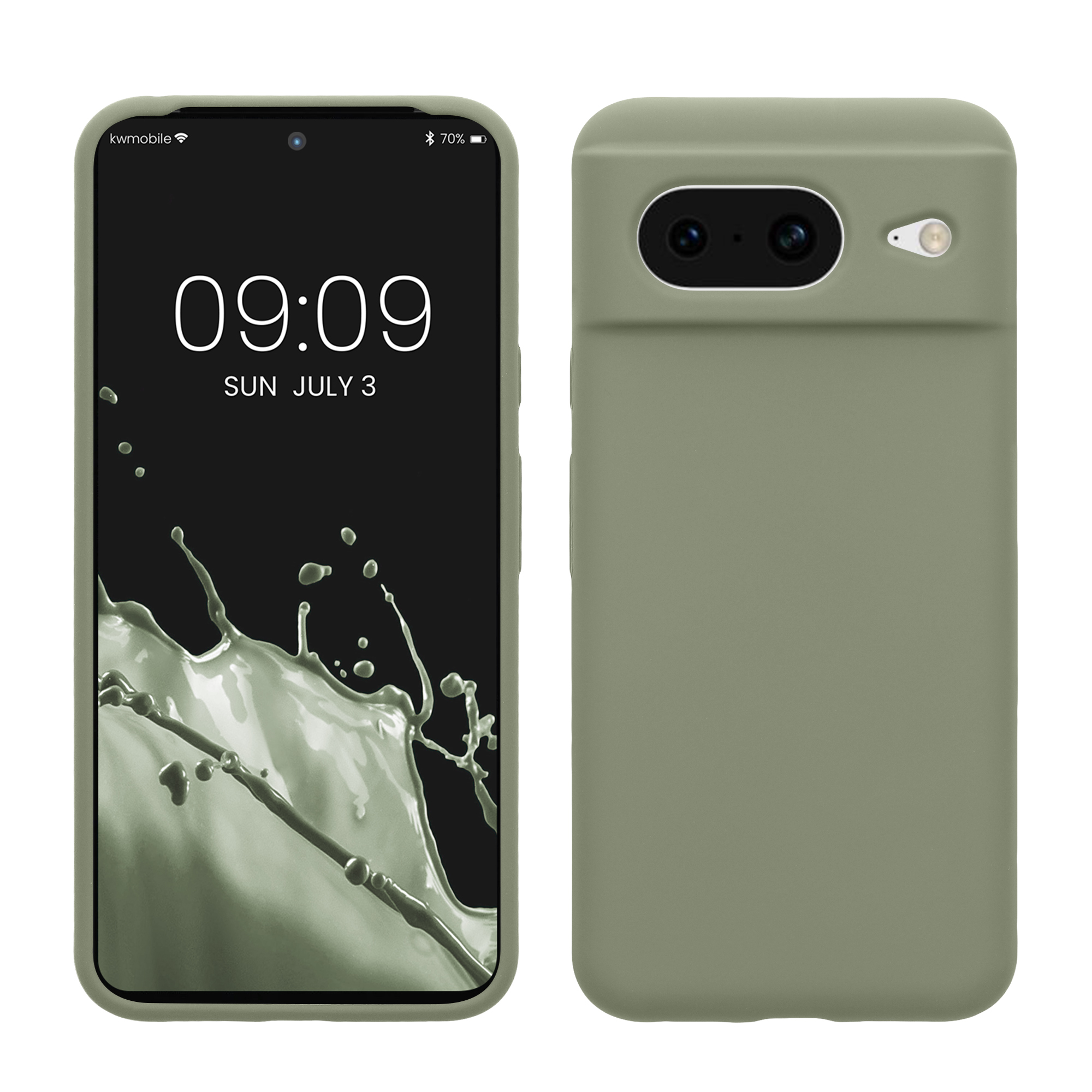 TPU kryt kwmobile Google Pixel 8 - Gray Green