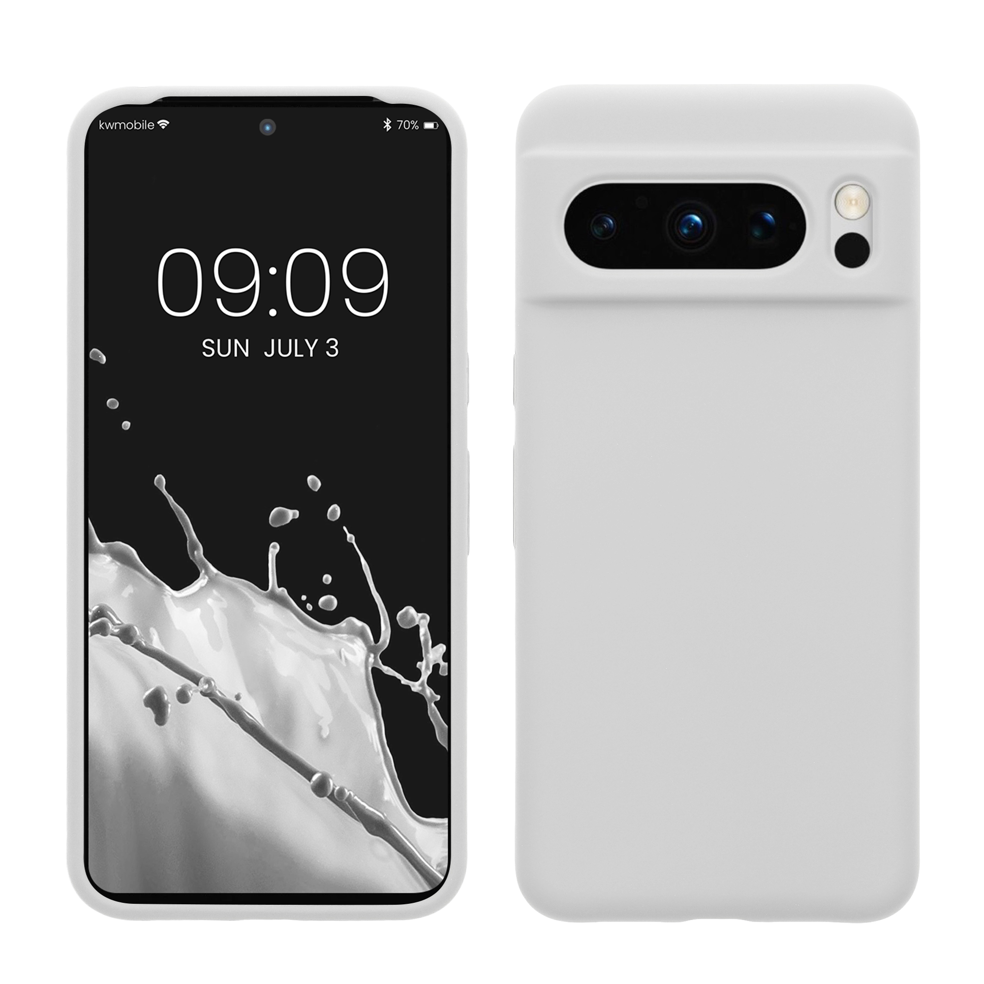 Pouzdro pro Google Pixel 8 Pro kwmobile silikonové - bílá