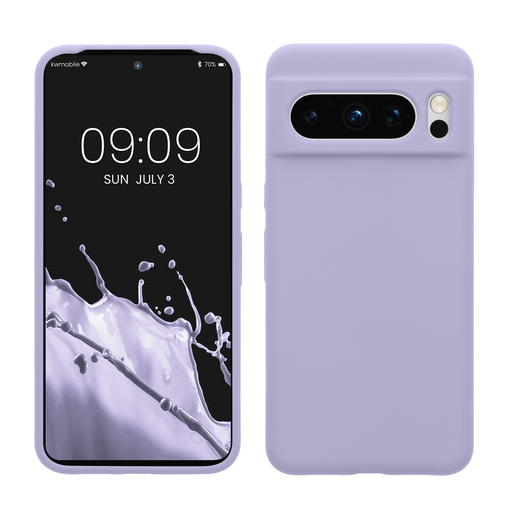 Pouzdro pro Google Pixel 8 Pro kwmobile silikonové - levandulová