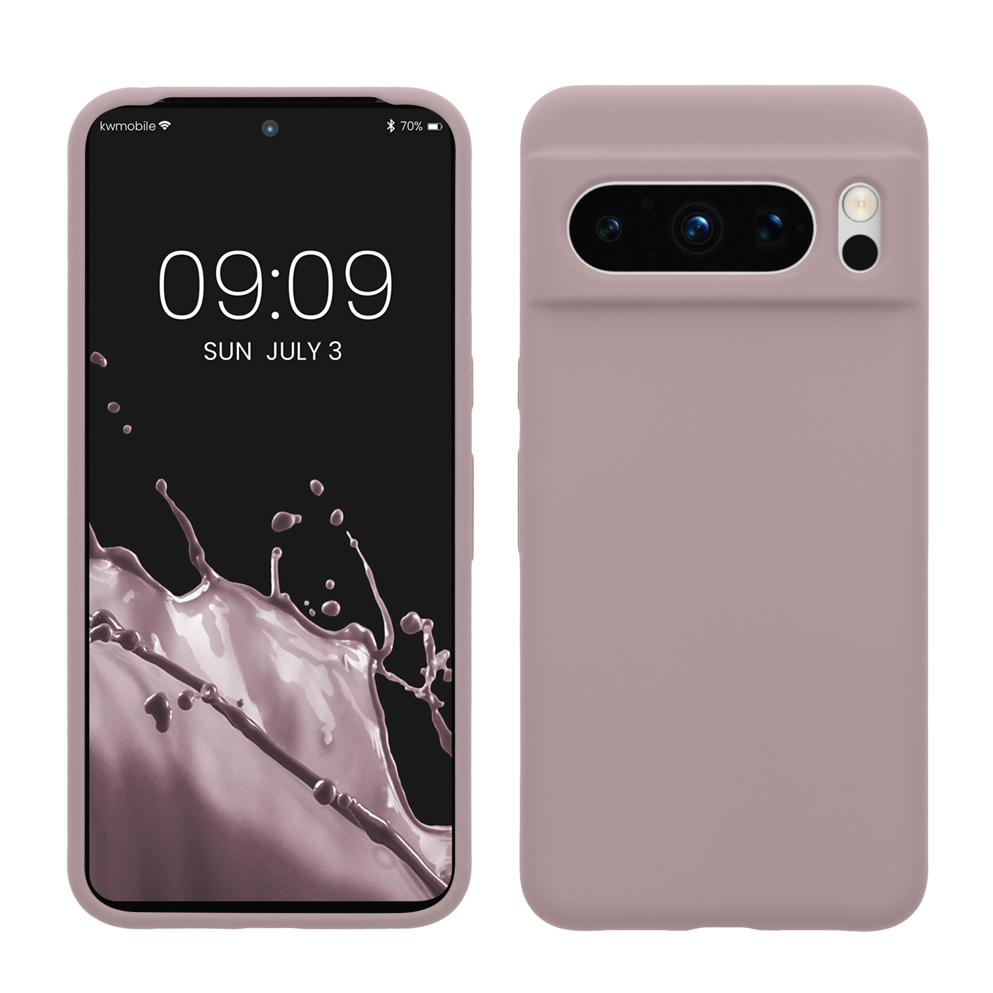 Pouzdro pro Google Pixel 8 Pro kwmobile silikonové - světle lila