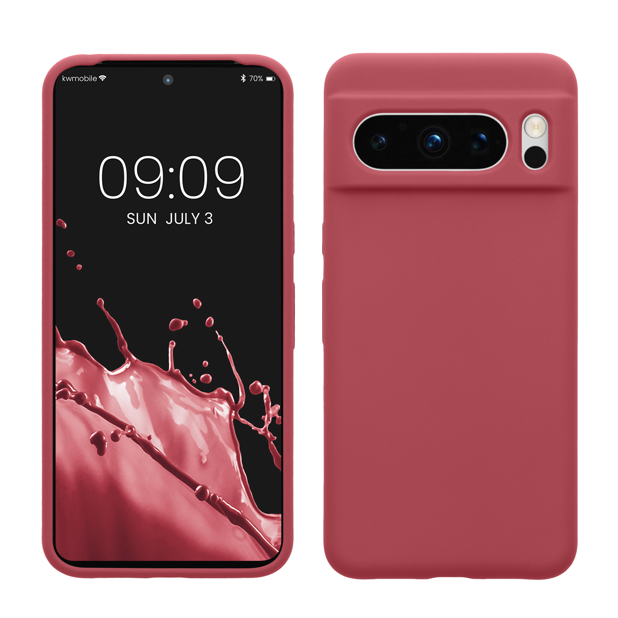 Pouzdro pro Google Pixel 8 Pro kwmobile silikonové - tmavě starorůžová