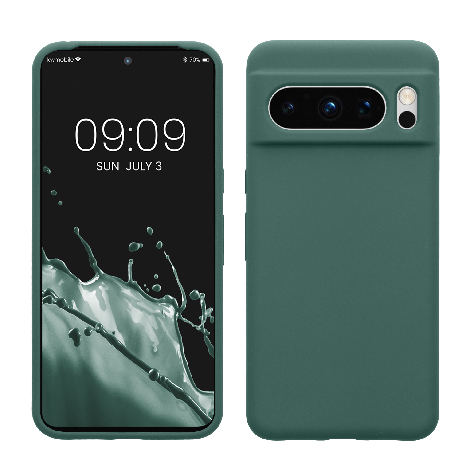 Pouzdro pro Google Pixel 8 Pro kwmobile silikonové - lesní zelená