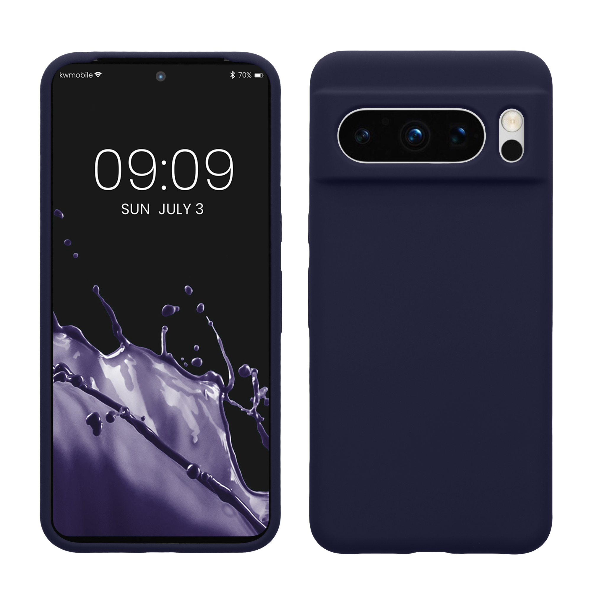 Pouzdro pro Google Pixel 8 Pro kwmobile silikonové - hluboký oceán