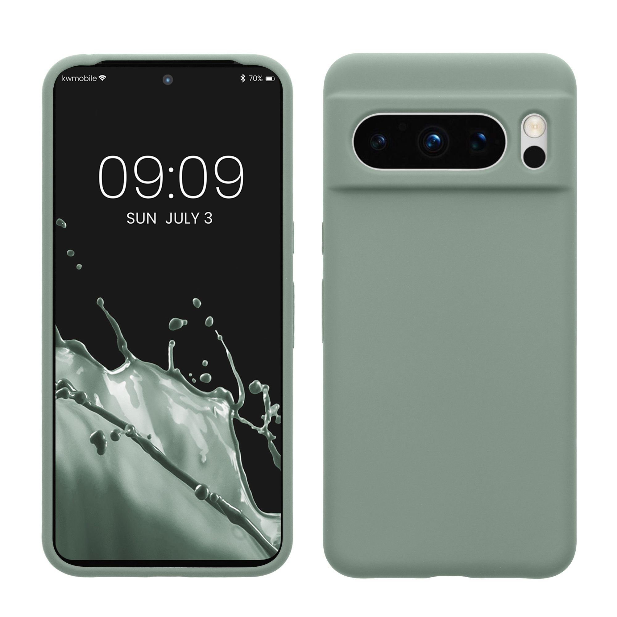 Pouzdro pro Google Pixel 8 Pro kwmobile silikonové - světle zelená