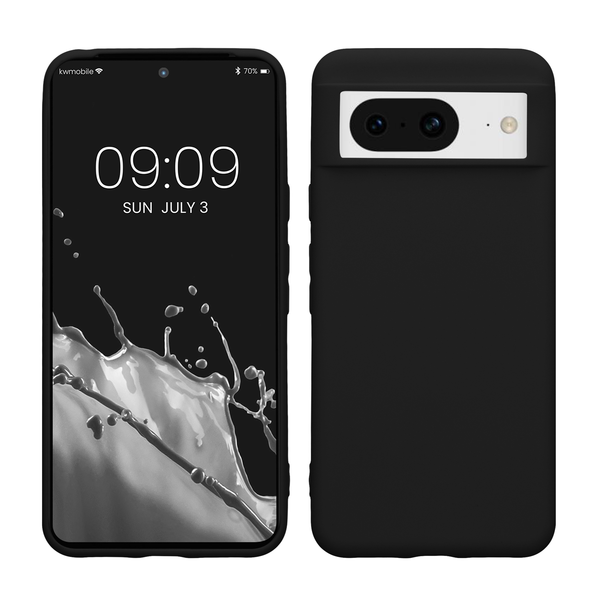 Silikonový kryt kwmobile pro Google Pixel 8 - černé matné