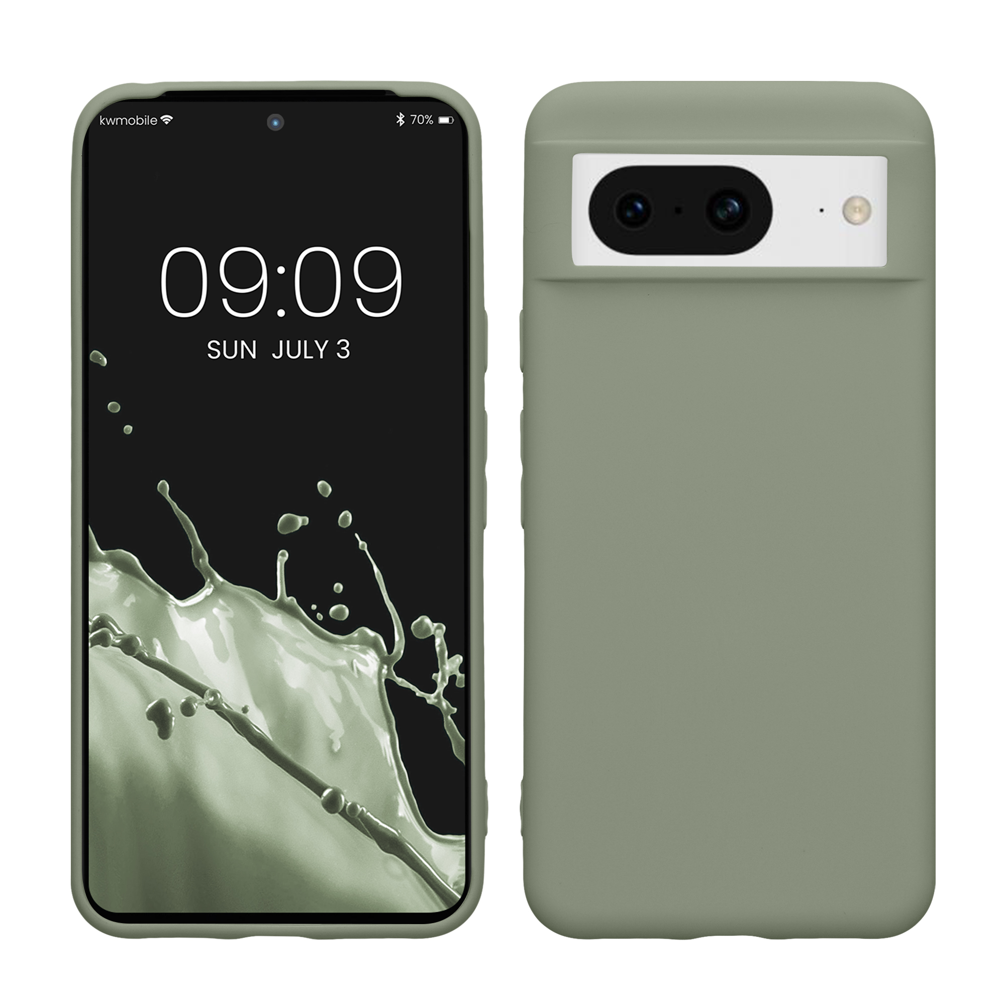 Pouzdro pro Google Pixel 8 kwmobile TPU - šedozelená