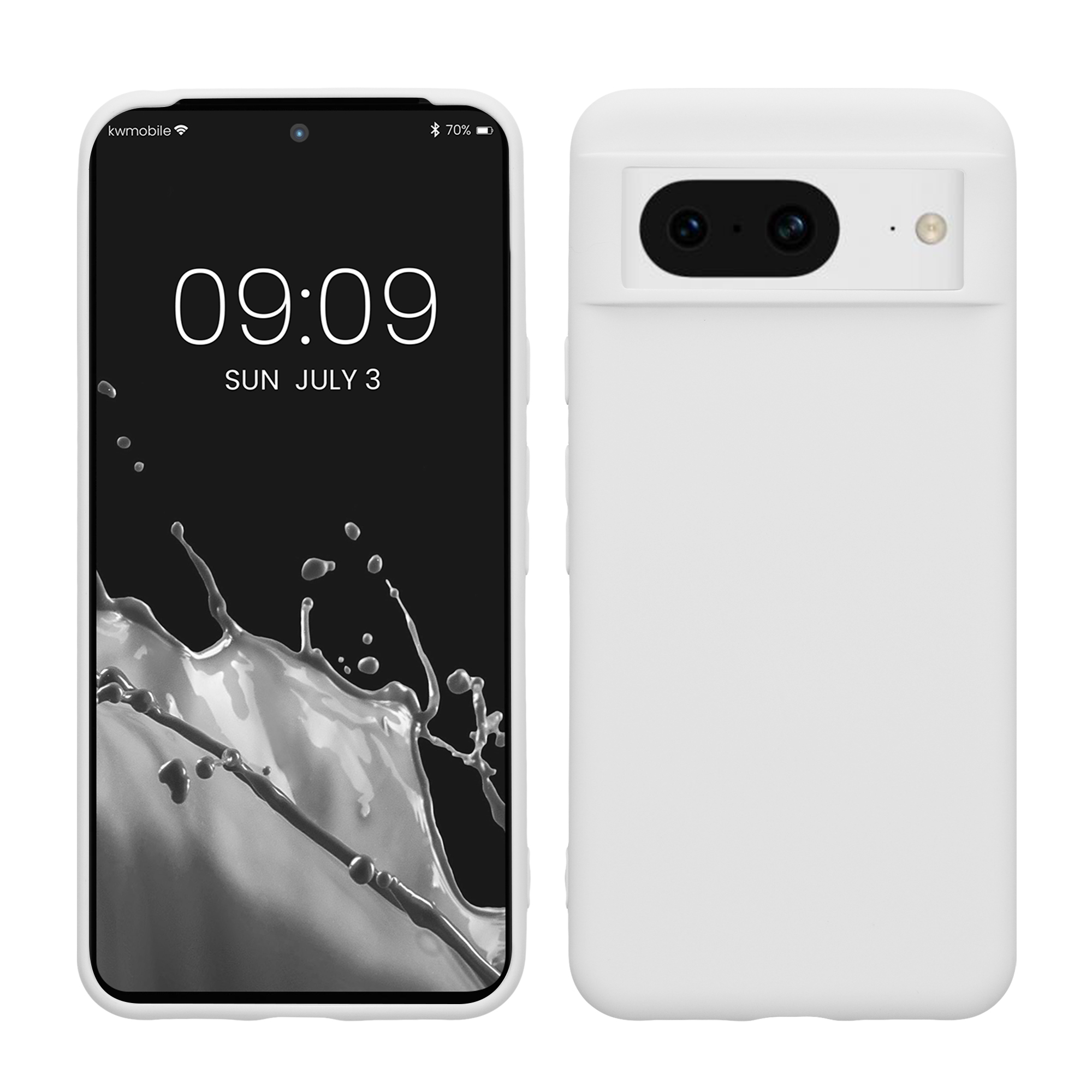 Silikonový kryt kwmobile pro Google Pixel 8 - bílé matné
