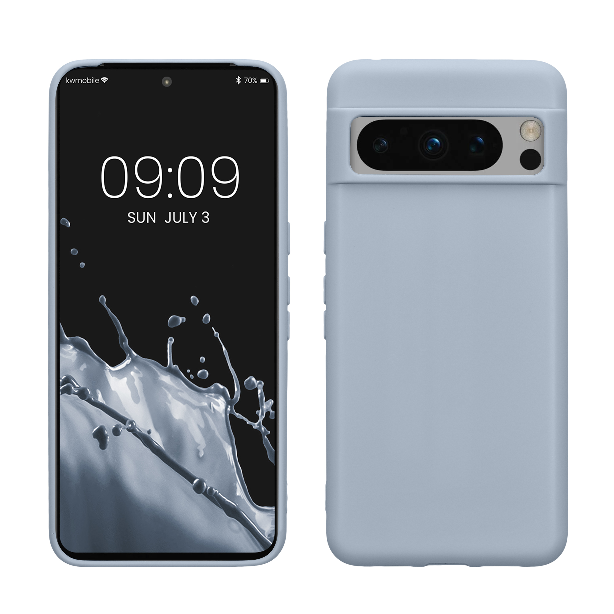 Pouzdro pro Google Pixel 8 Pro kwmobile TPU - matná světle modrá