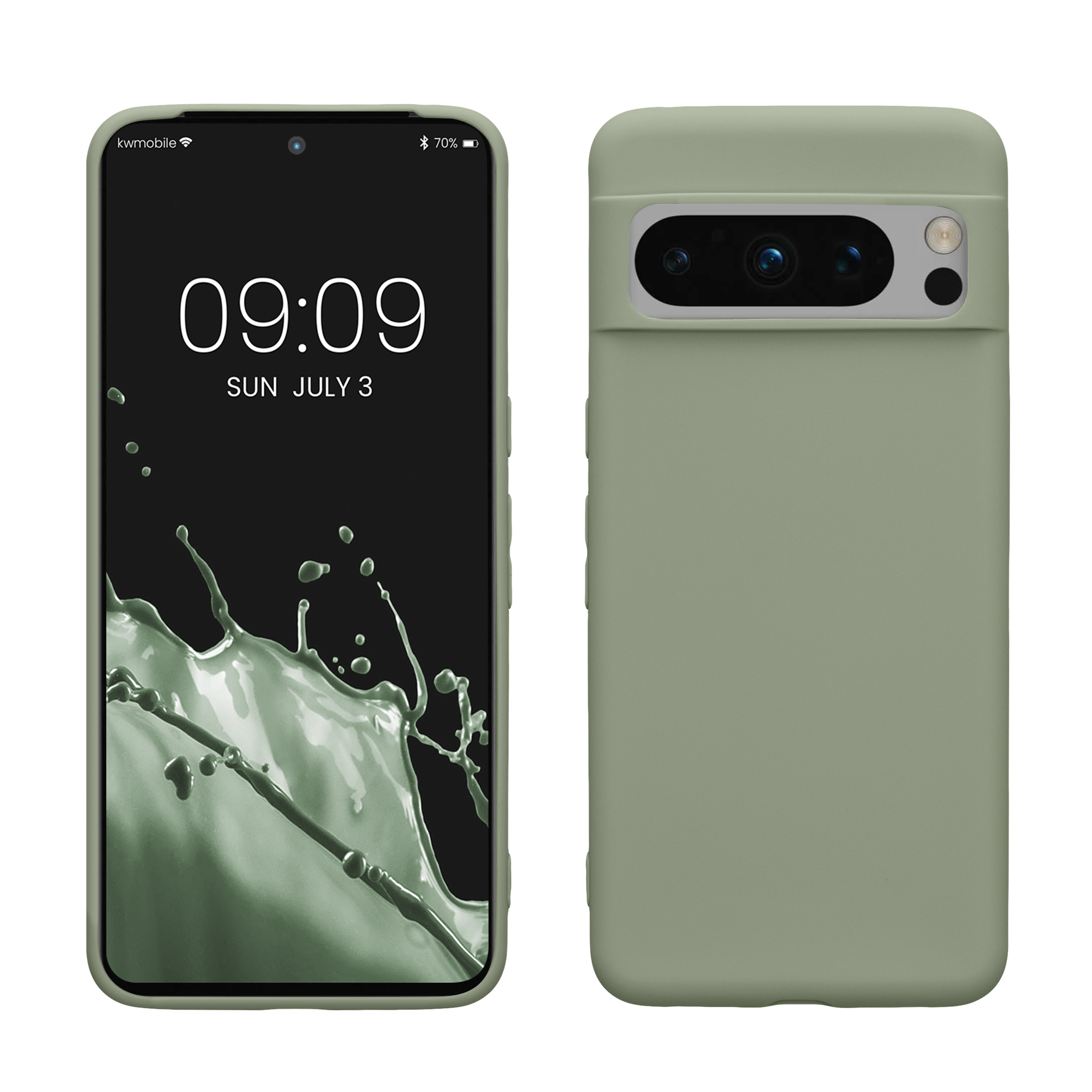 Pouzdro pro Google Pixel 8 Pro kwmobile TPU - šedozelená