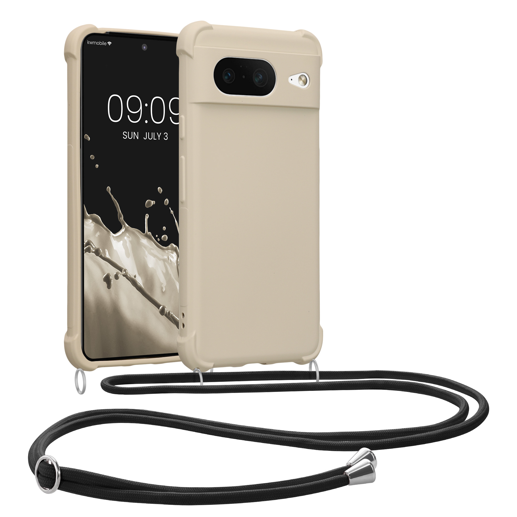 Crossbody kryt kwmobile Google Pixel 8 - krémový