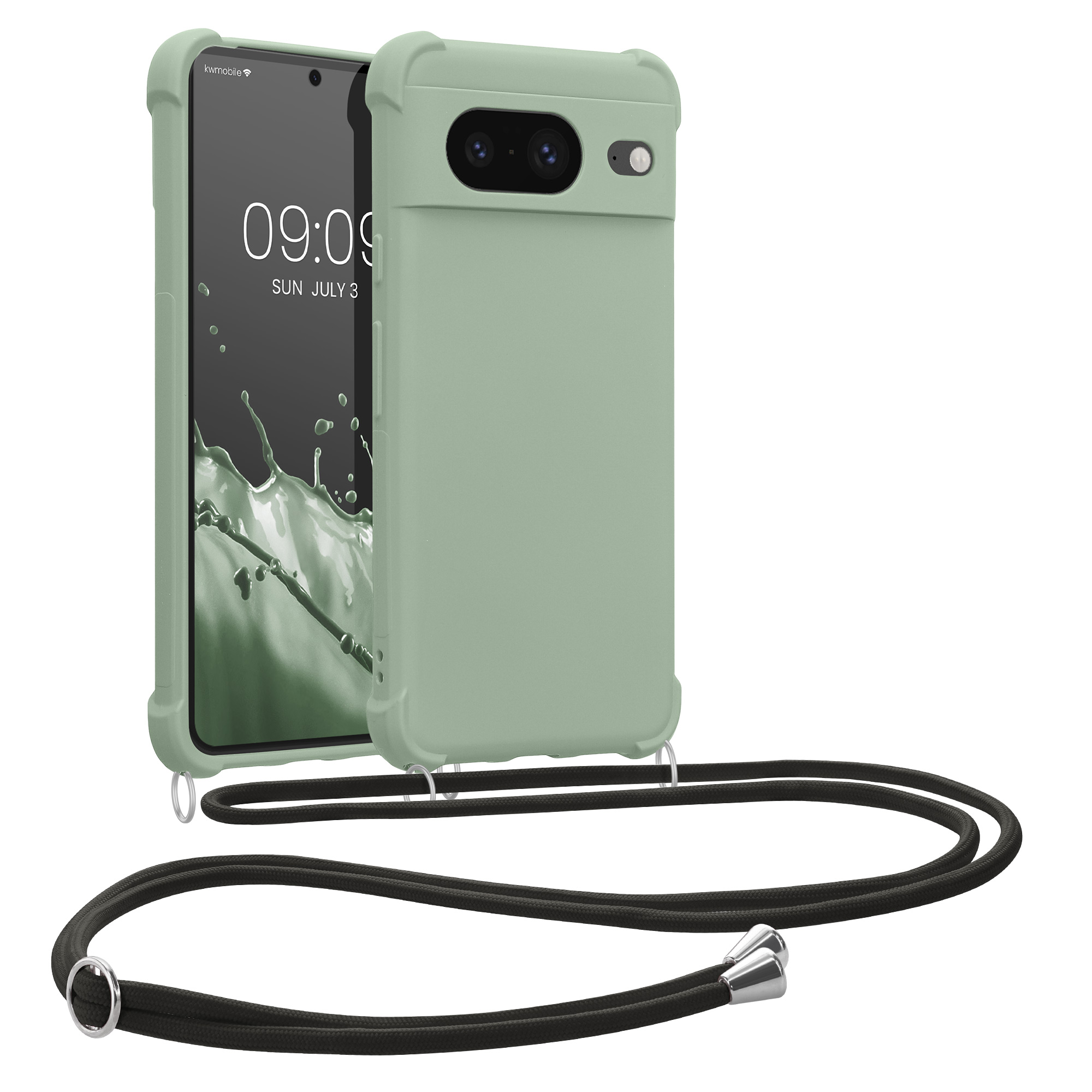 Crossbody kryt kwmobile Google Pixel 8 - Gray Green
