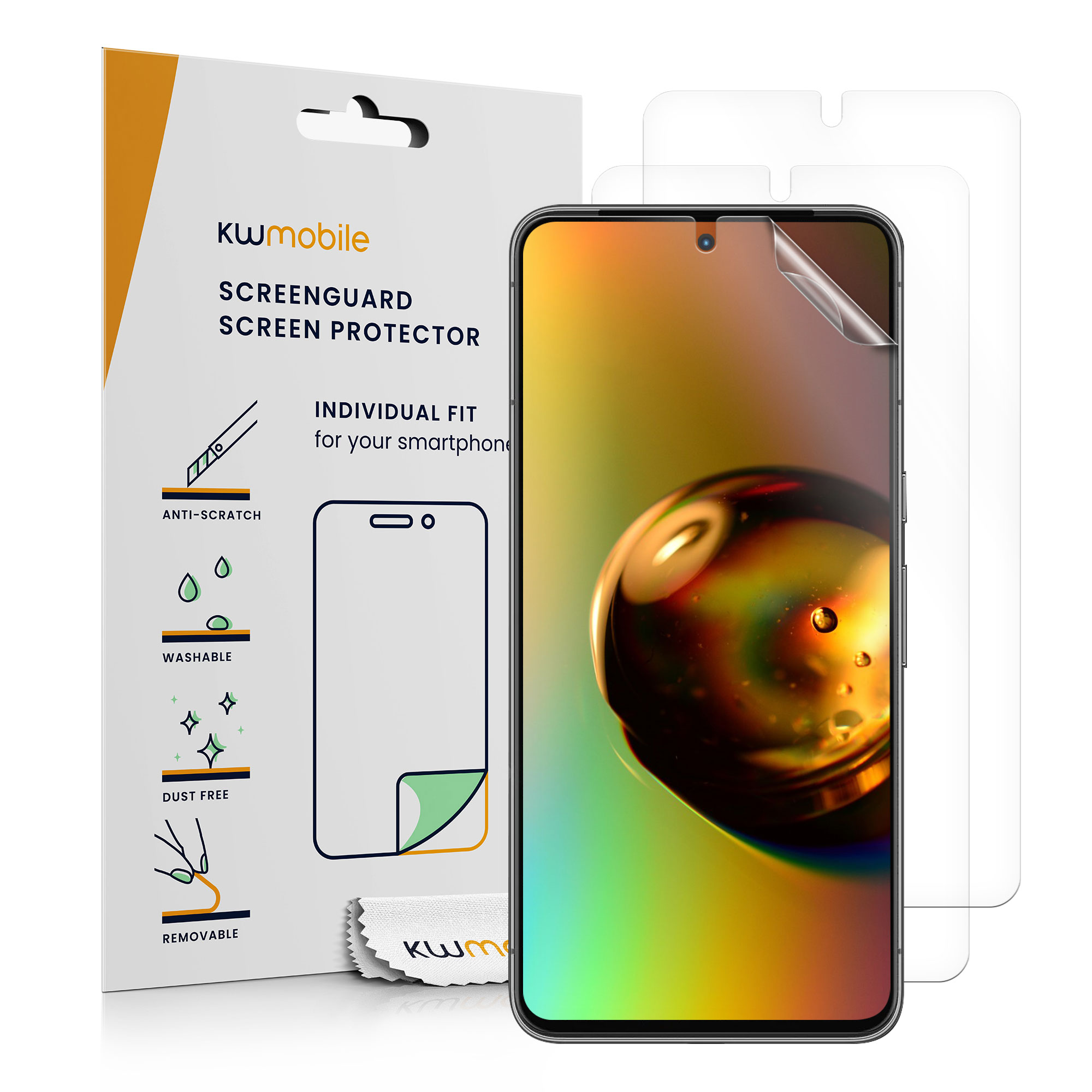 Kryt na mobil kwmobile pro Google Pixel 8 - 3x Ultra-Clear Transparent Phone Films