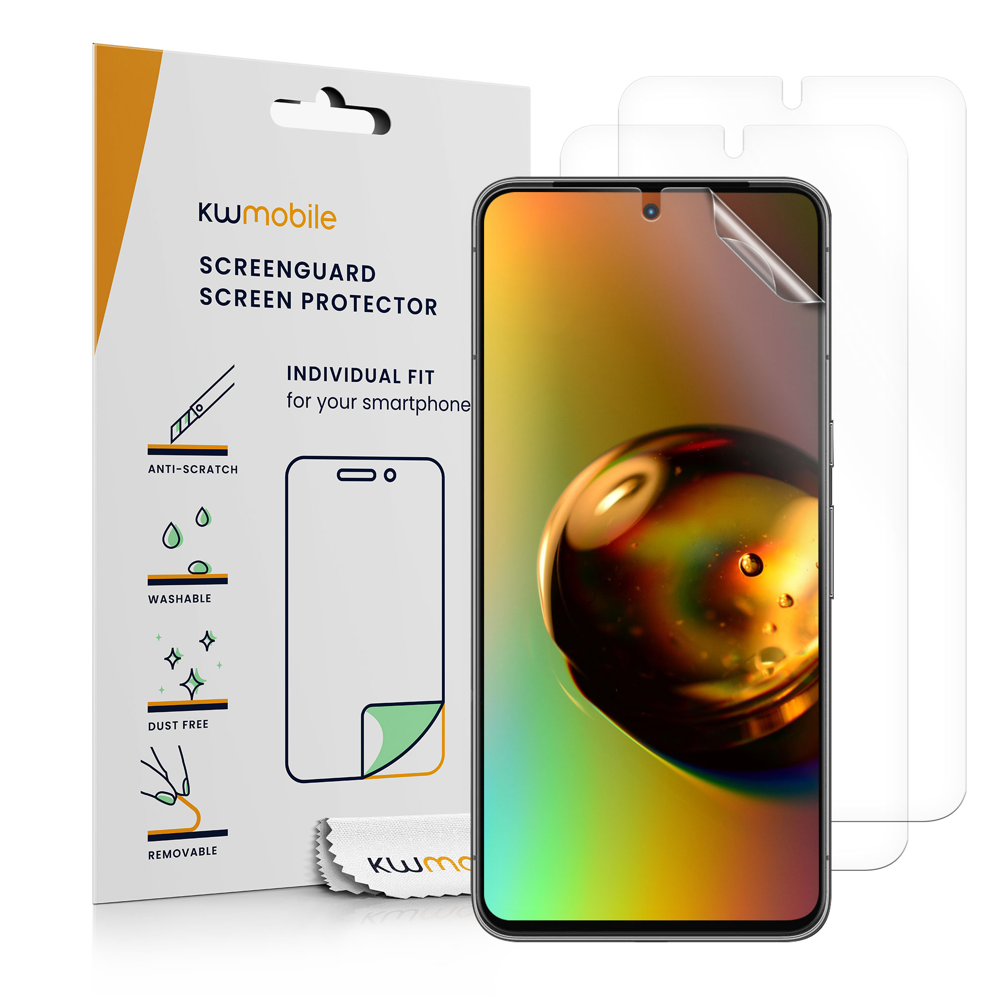 Kryt na mobil kwmobile pro Google Pixel 8 - 3x Ultra-Clear Transparent Phone Films