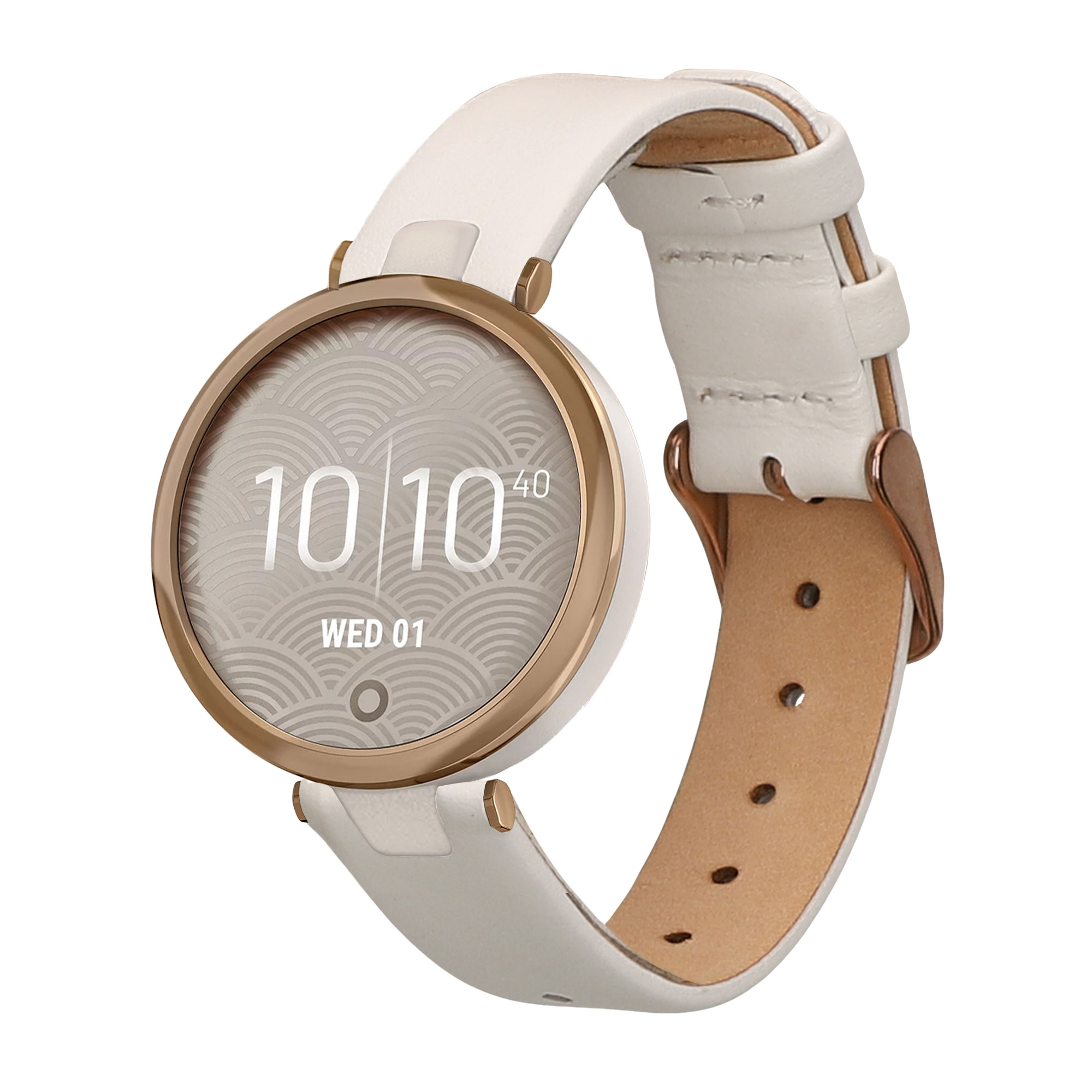 Kožený řemínek pro Garmin Lily Sport kwmobile - bílá