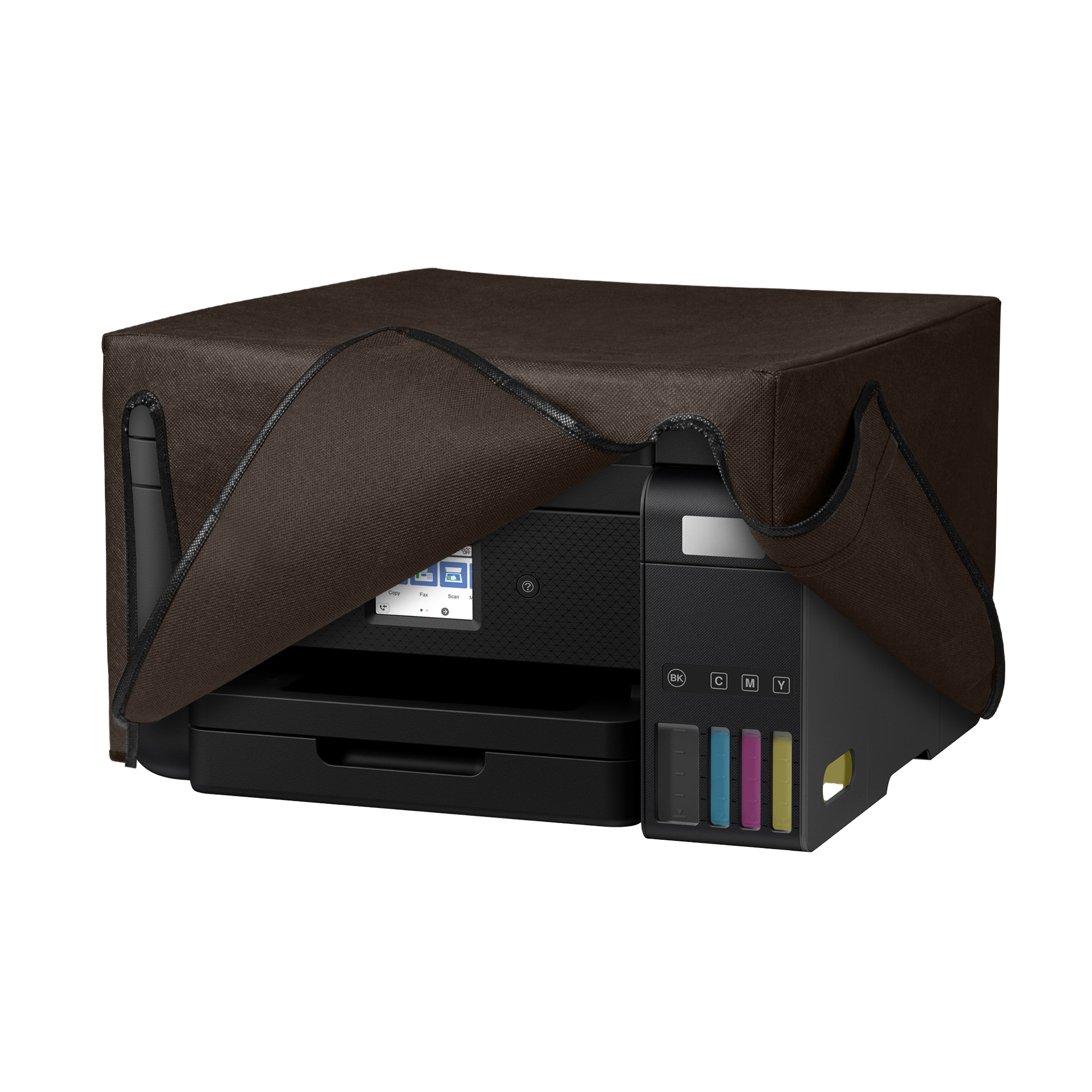 Ochranný kryt proti prachu pro Epson Eco Tank ET-3850 / Eco Tank ET-4856 kwmobile - čokoládová