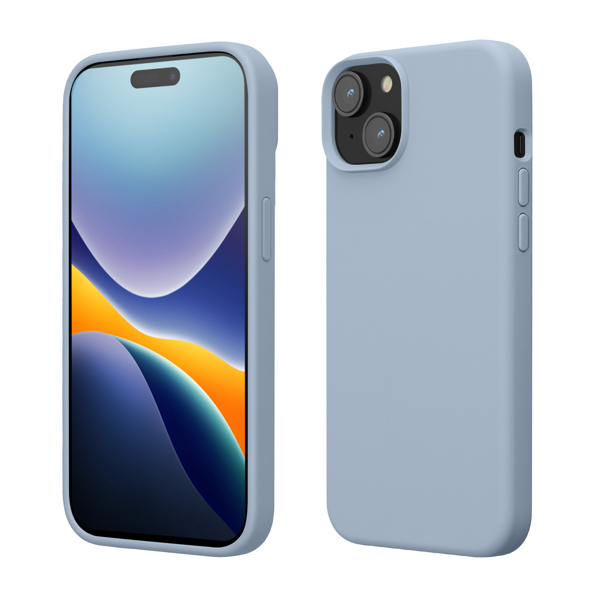 Kryt kwmobile TPU silikonový iPhone 15 modrá