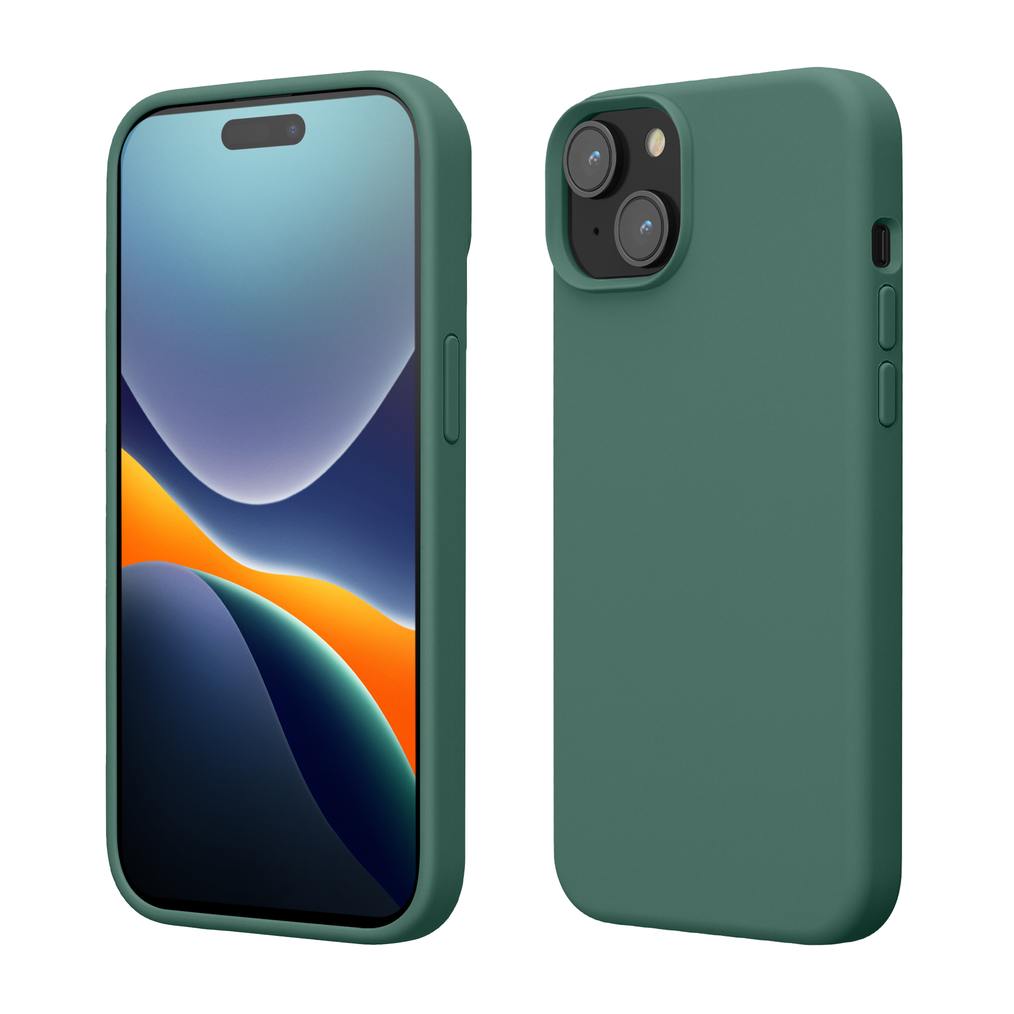 Kryt kwmobile TPU silikonový iPhone 15 zelená