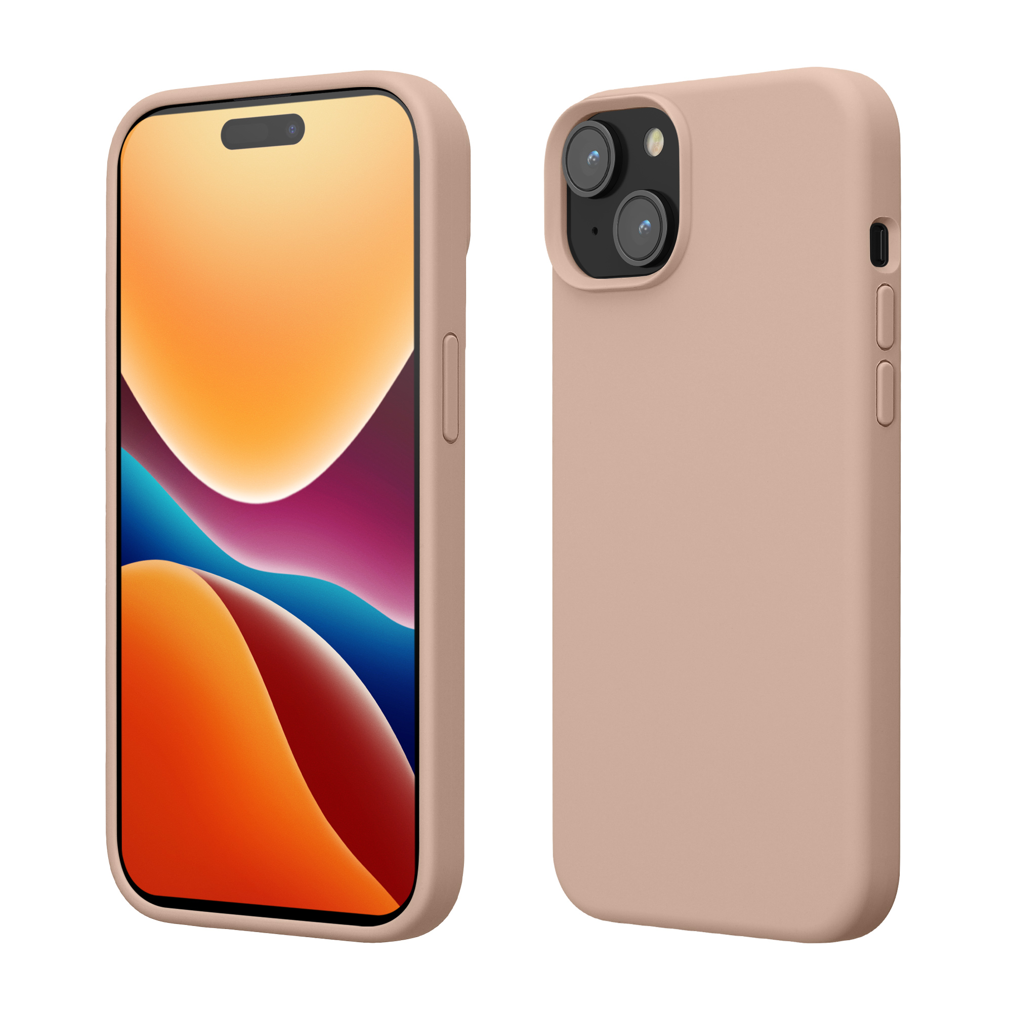 Kryt kwmobile TPU silikonový iPhone 15 růžová