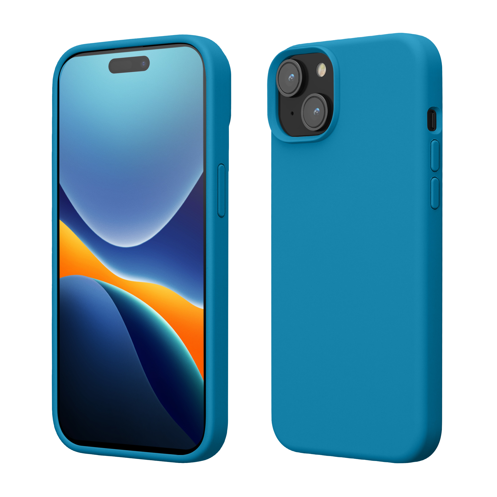 Kryt kwmobile TPU silikonový iPhone 15 modrá