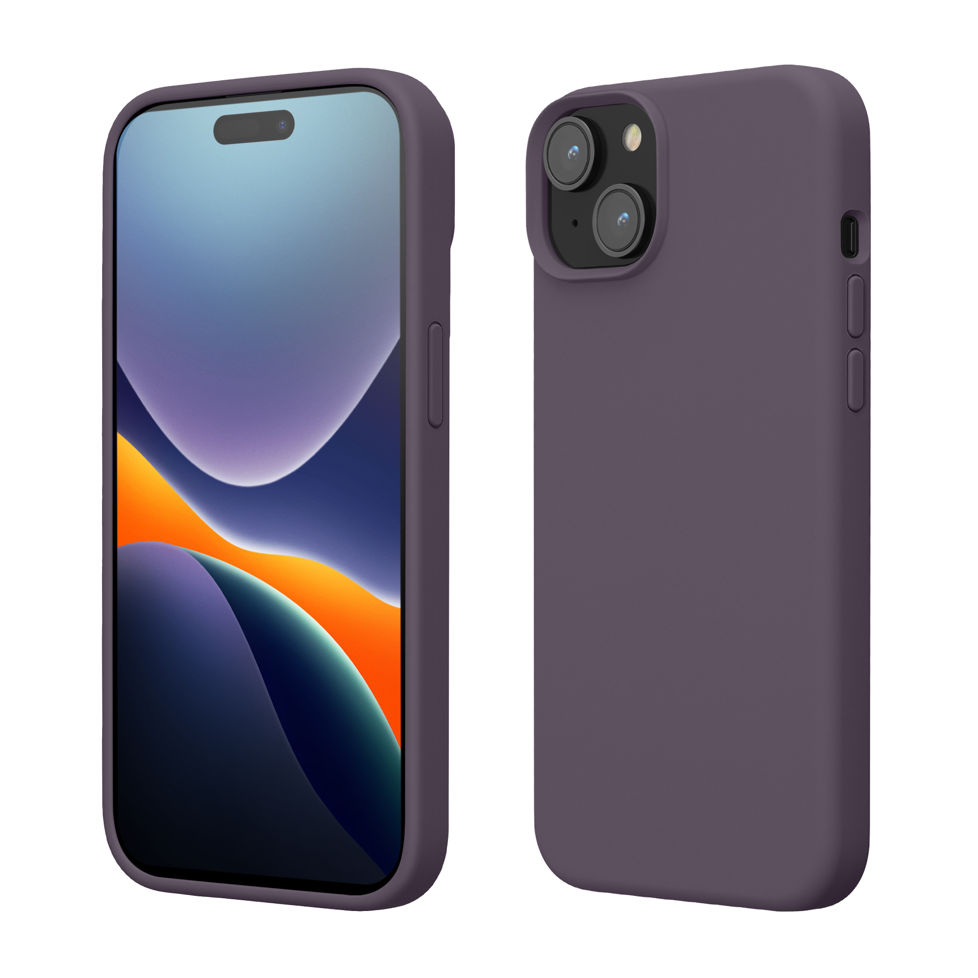 Kryt kwmobile TPU silikonový iPhone 15 Pale Iris