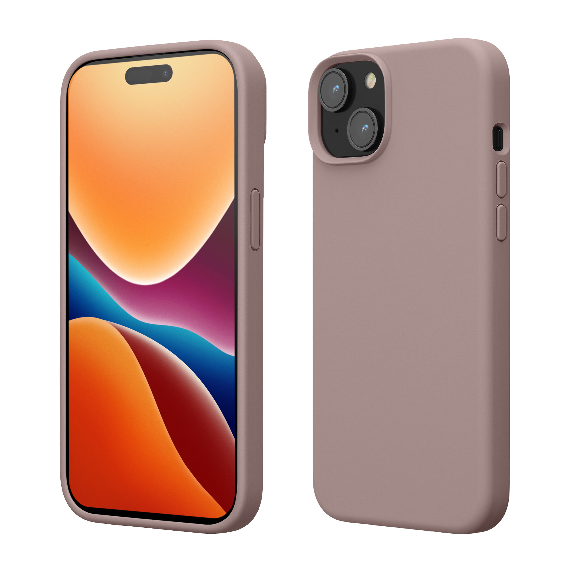 Kryt kwmobile TPU silikonový iPhone 15 Nude Lilac