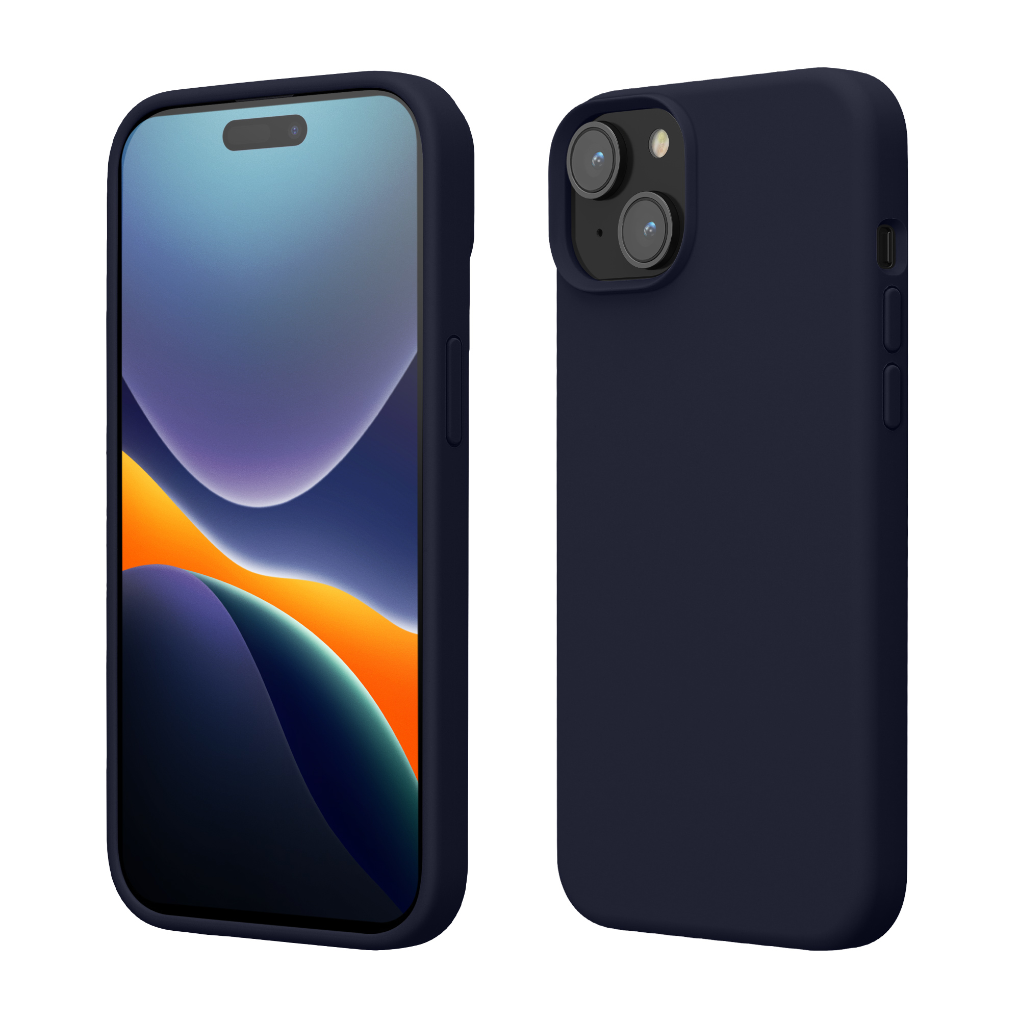 Pouzdro pro iPhone 15 kwmobile silikonové - hluboký oceán