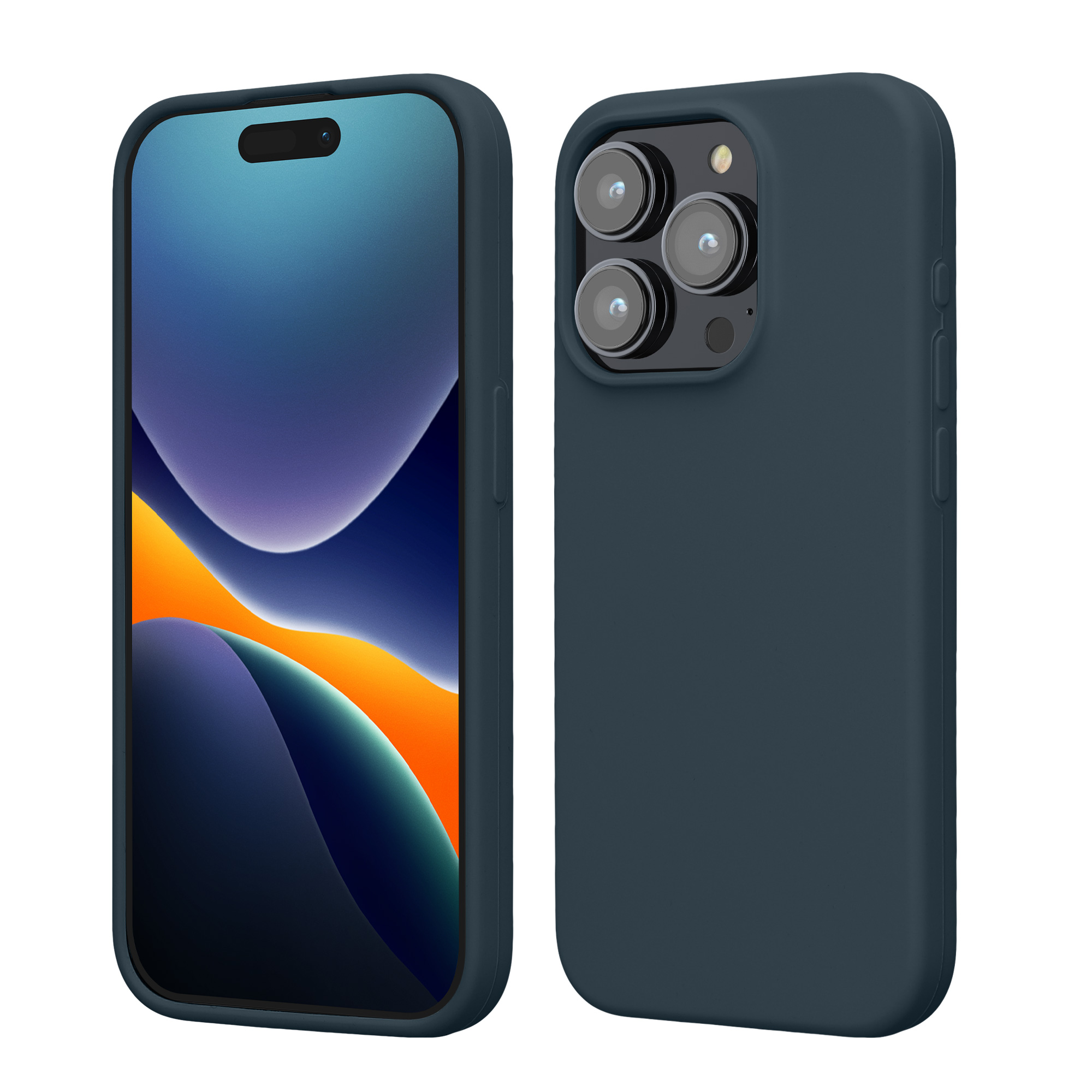 Kryt kwmobile TPU silikonový iPhone 15 Pro tmavě šedá