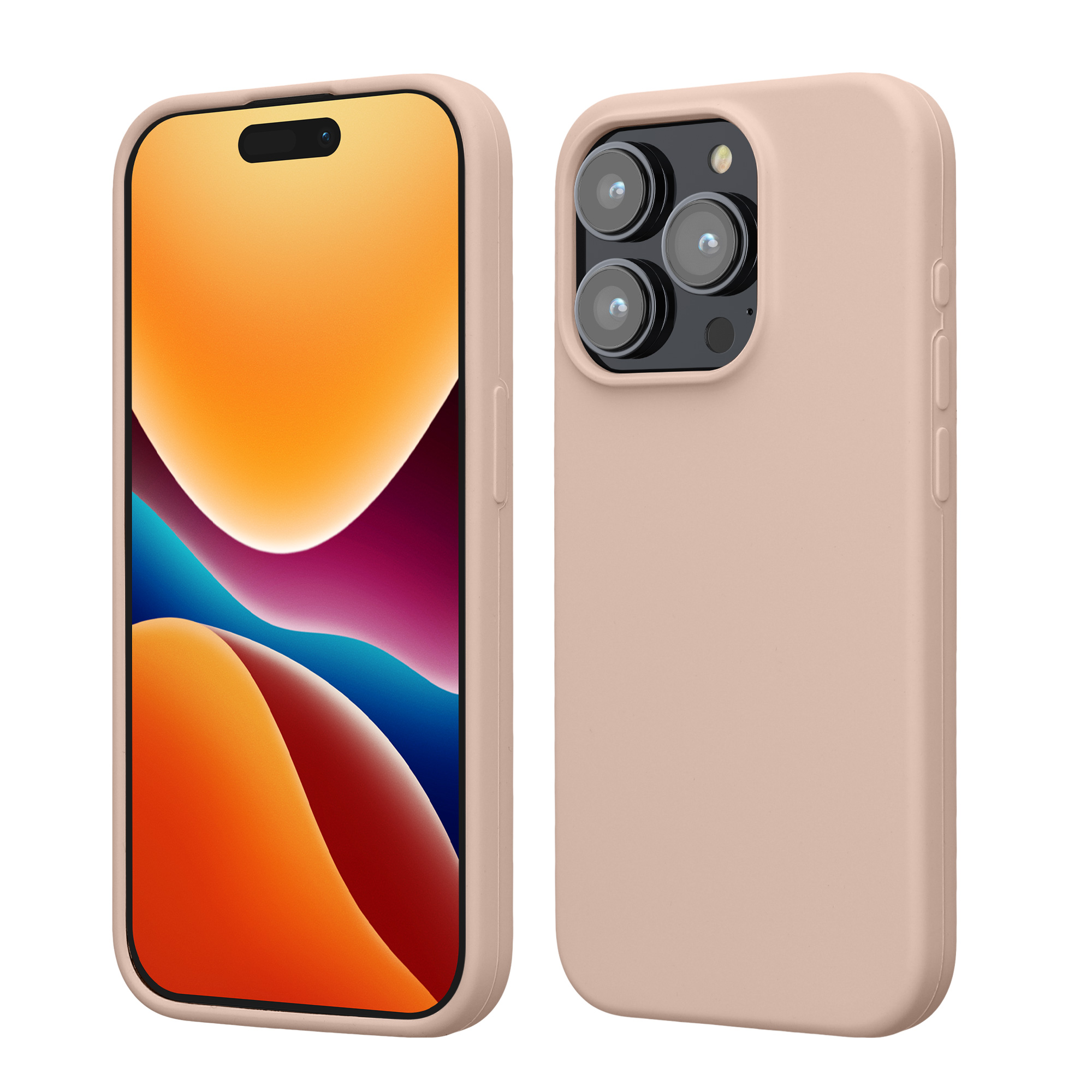 Silikonový kryt kwmobile pro iPhone 15 Pro - kokosový vzor