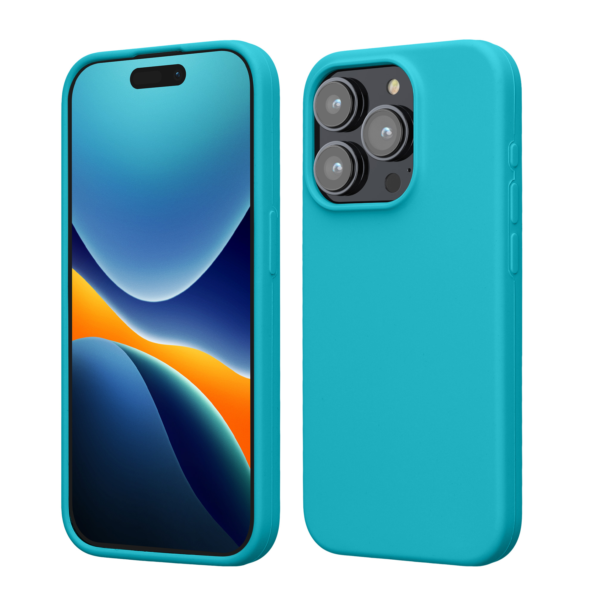 Kryt kwmobile TPU silikonový iPhone 15 Pro Cool Glacier