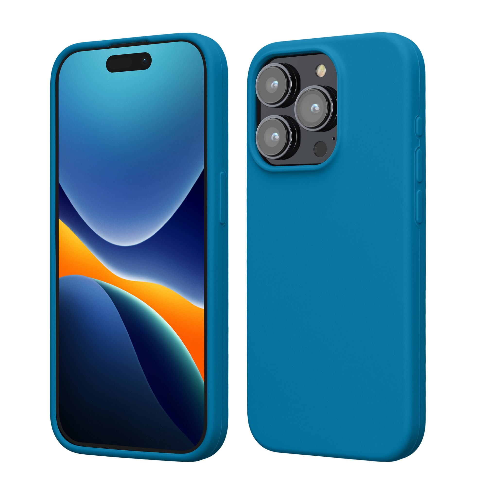 Kryt kwmobile TPU silikonový iPhone 15 Pro modrá