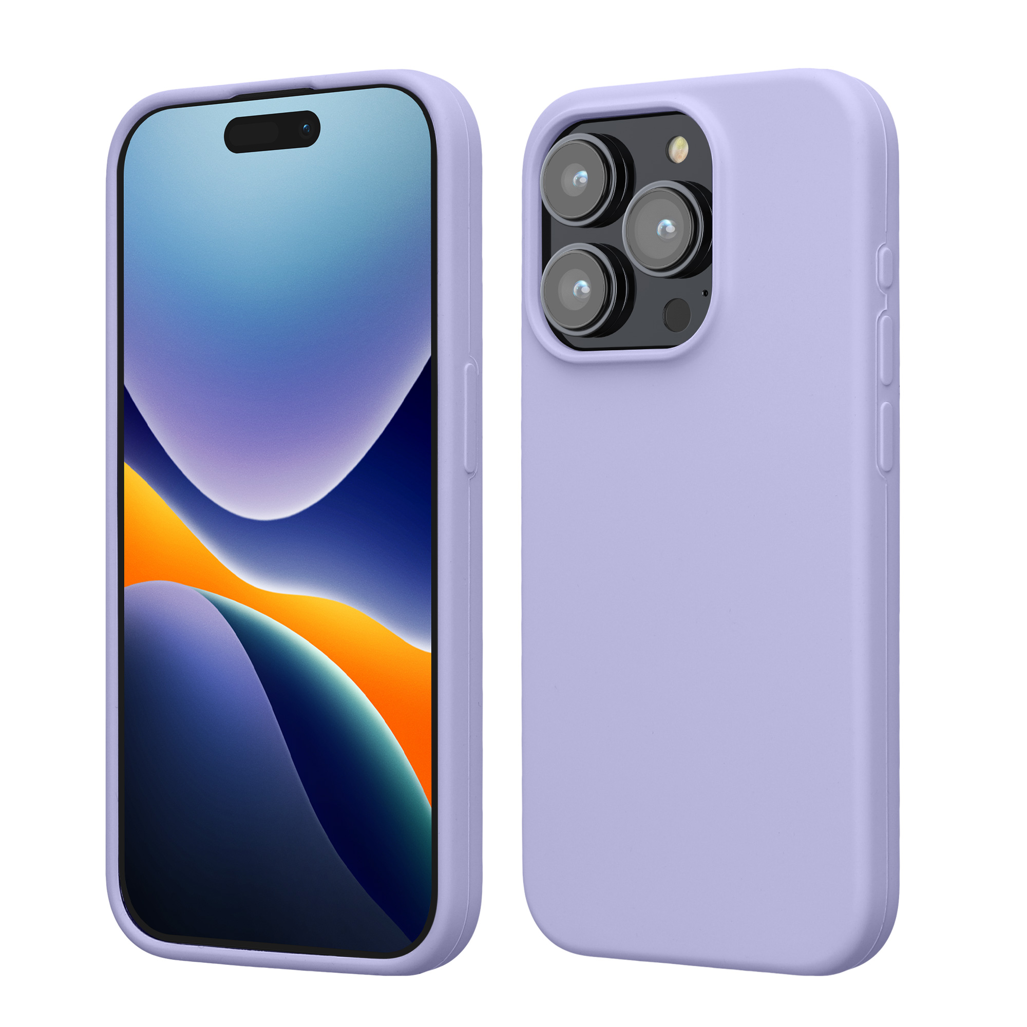 Silikonový kryt kwmobile pro iPhone 15 Pro - levandulová
