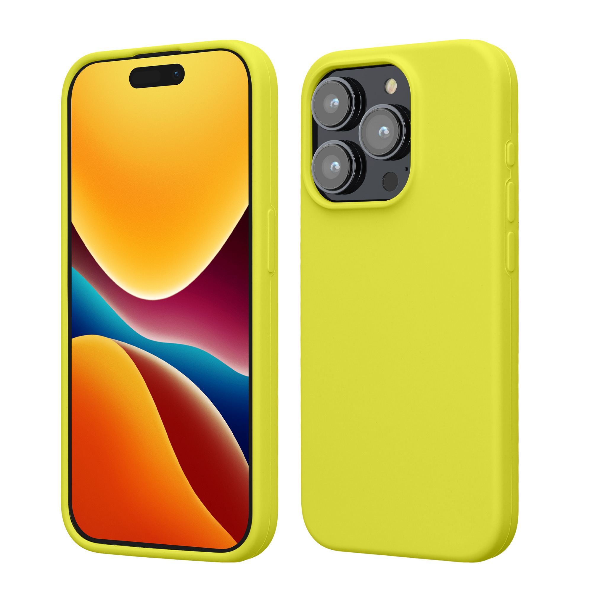 Kryt kwmobile TPU silikonový iPhone 15 Pro žlutá